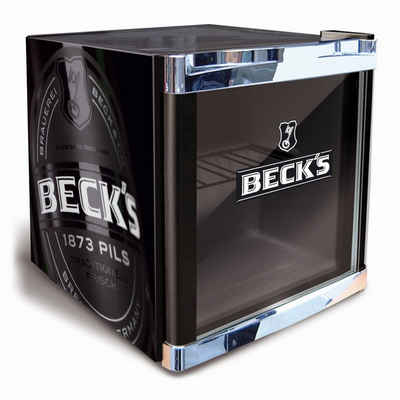 CUBES Getränkekühlschrank Coolcube Beck's Black CUBES CC 240 W, 51 cm hoch, 43 cm breit, Getränkekühlschrank im Beck's Black Design