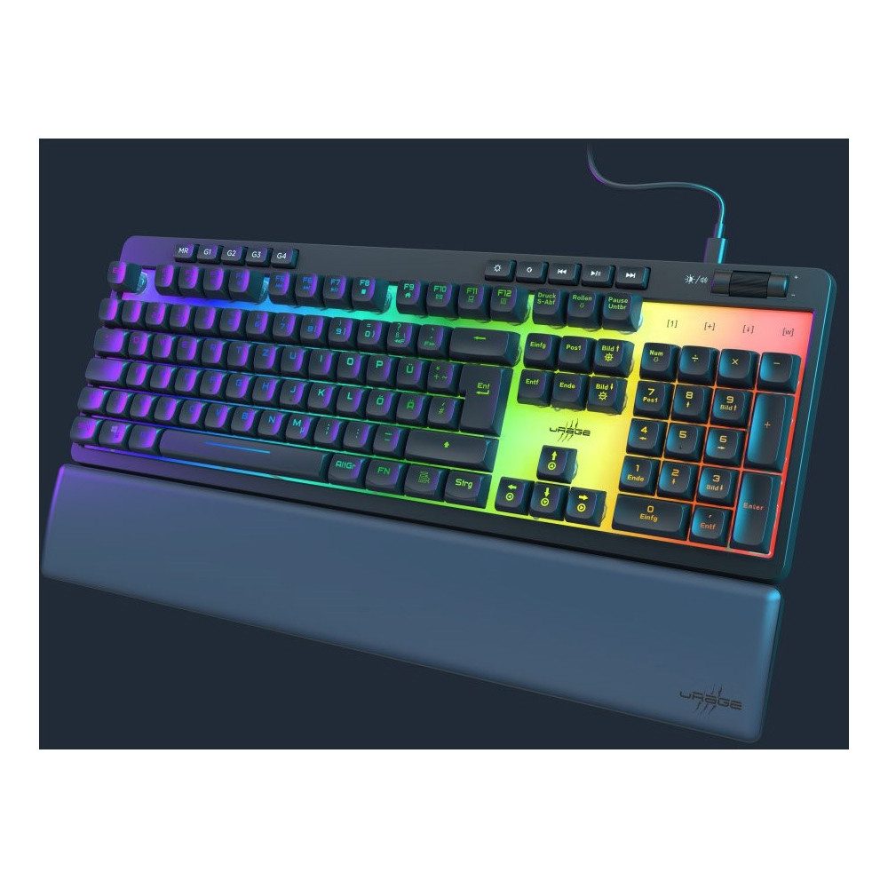 uRage uRage Exodus 515 RGB Gaming Tastatur mit Beleuchtung. Tastatur (RGB-Beleuchtung mit 10 Zonen)