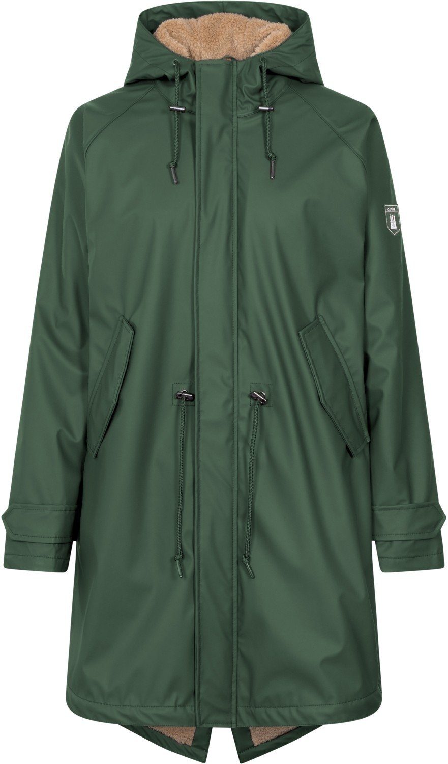 Derbe Parka PU Friese Tidaholm Cozy kombu green/caramel