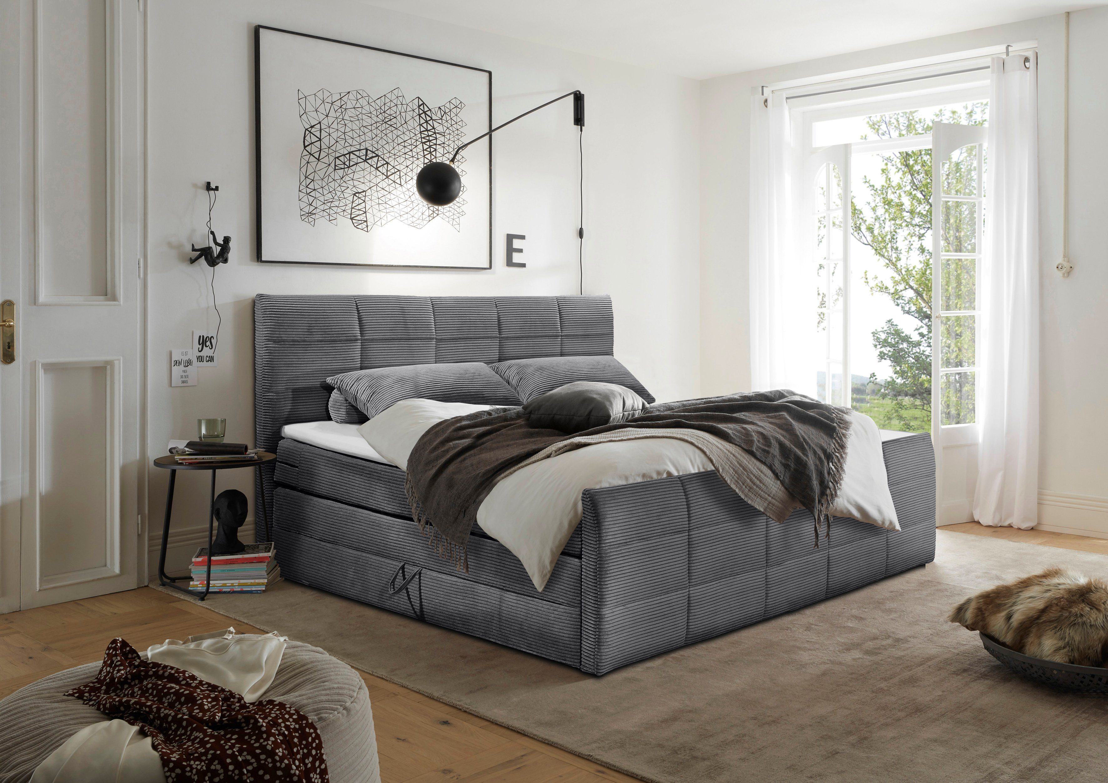 ED EXCITING DESIGN Boxspringbett Bolivia, harte günstig online kaufen
