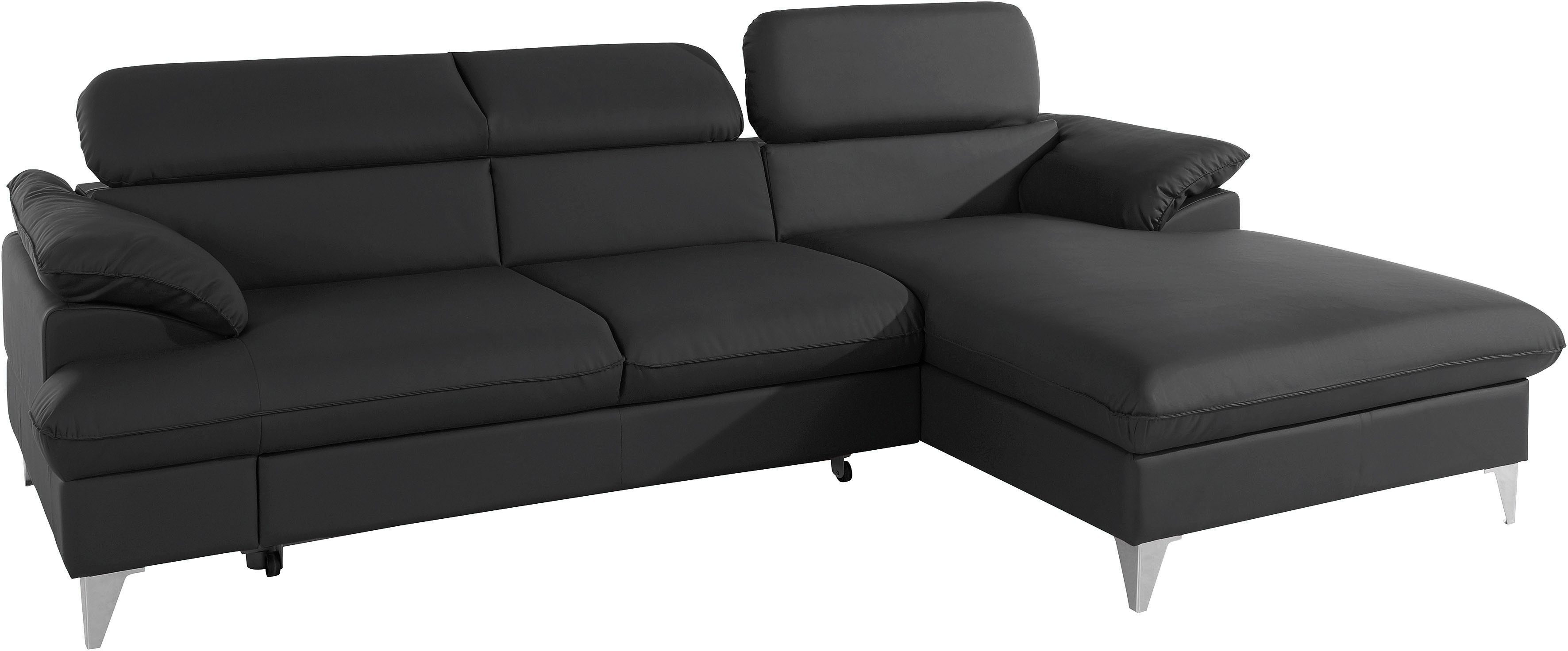 COTTA Ecksofa "Caluso L-Form", mit Kopfteilverstellung, wahlweise mit Bettf günstig online kaufen