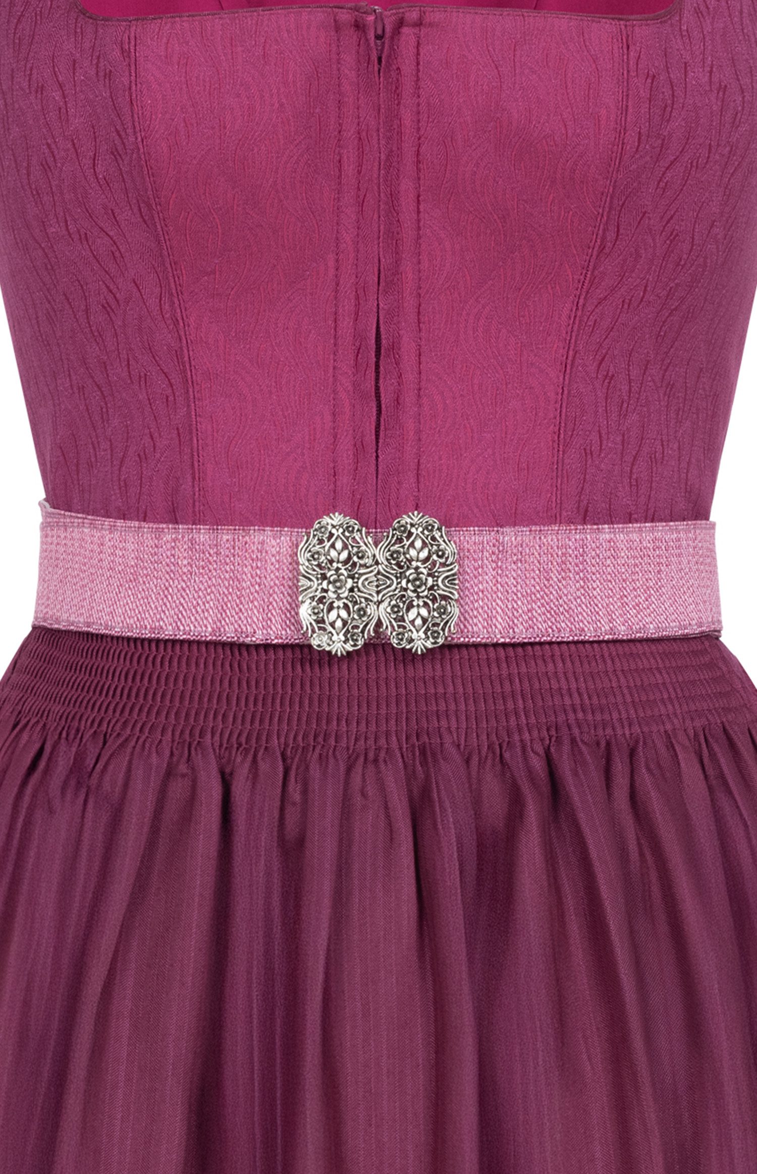 Nübler Dirndl Midi Dirndl Kelly in Johannisbeere von Nübler - Rocklänge 70 cm – Bild 5 von 5