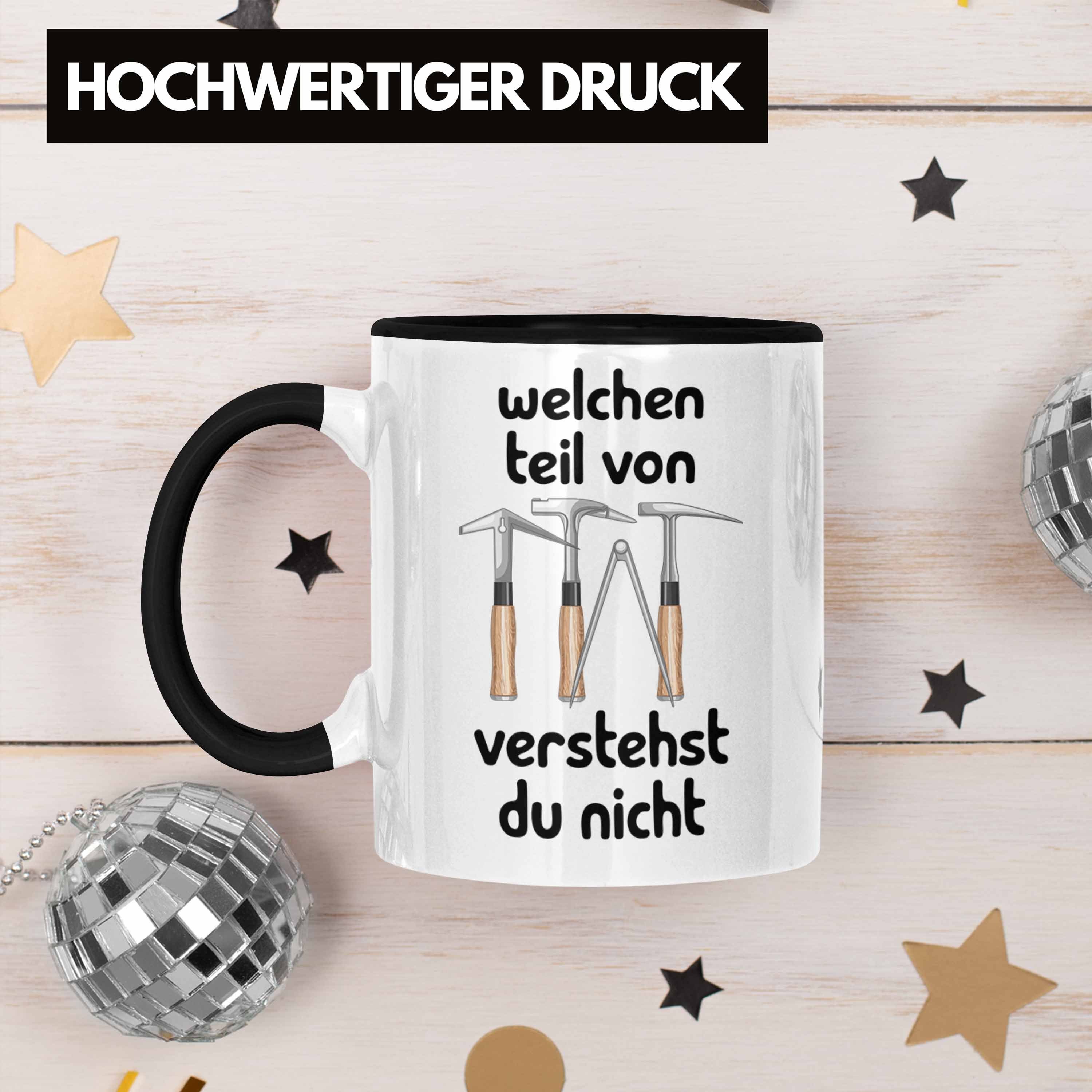 D Geschenk Spruch Dachdecker Tasse Tasse Lustiger Trendation Schwarz Teil Welchen Verstehst Von