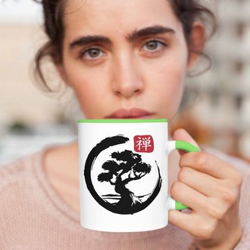 Trendation Tasse Lustige Bonsai Tasse Geschenk für Bonsai-Liebhaber Silhoette
