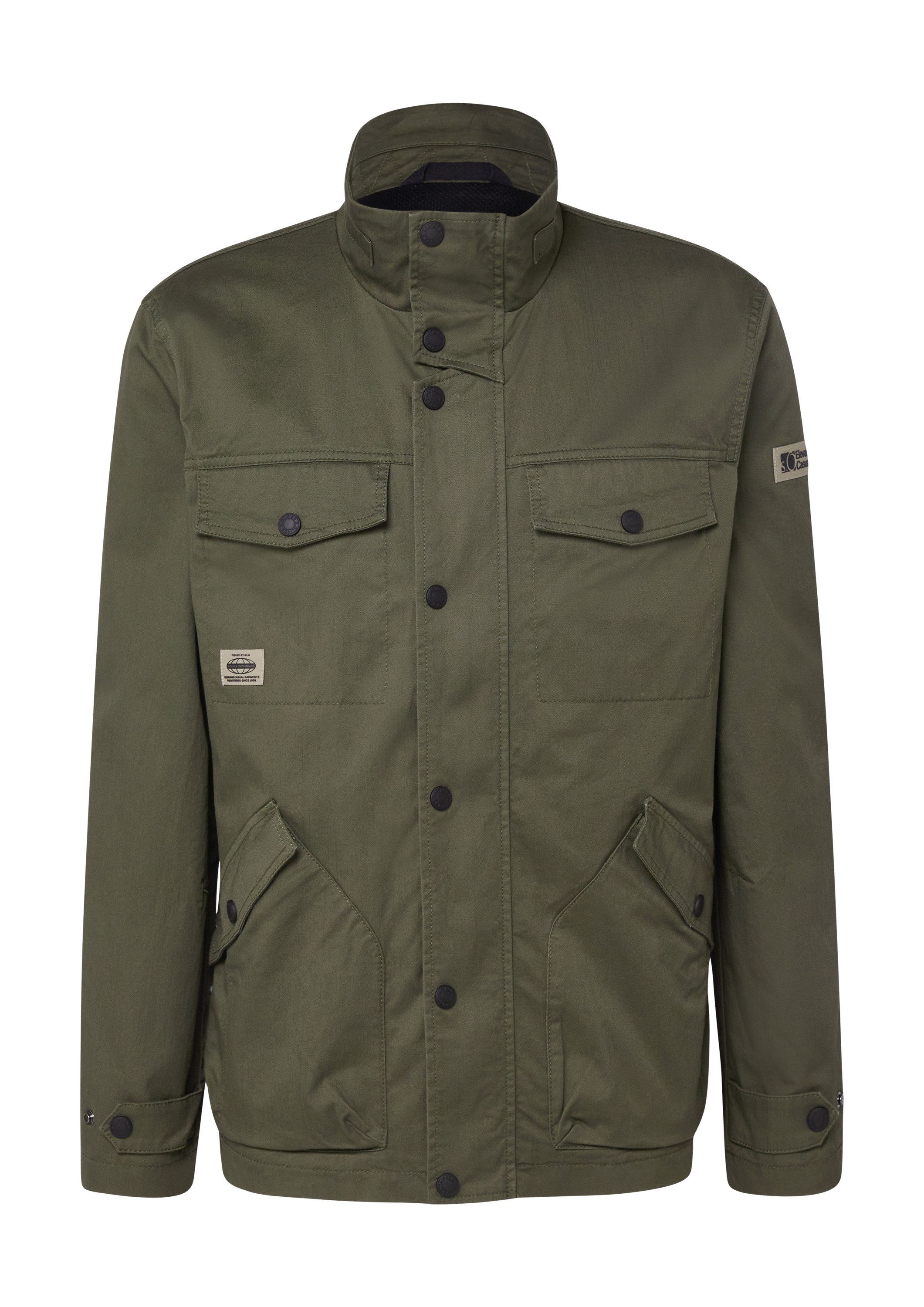 s.Oliver Funktionsjacke Outdoor-Jacke Baumwolljacke mit Twill-Struktur und aufgesetzten Taschen – Bild 2 von 5