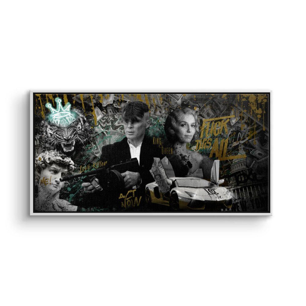 DOTCOMCANVAS® Leinwandbild, Premium Wandbild - Peaky günstig online kaufen