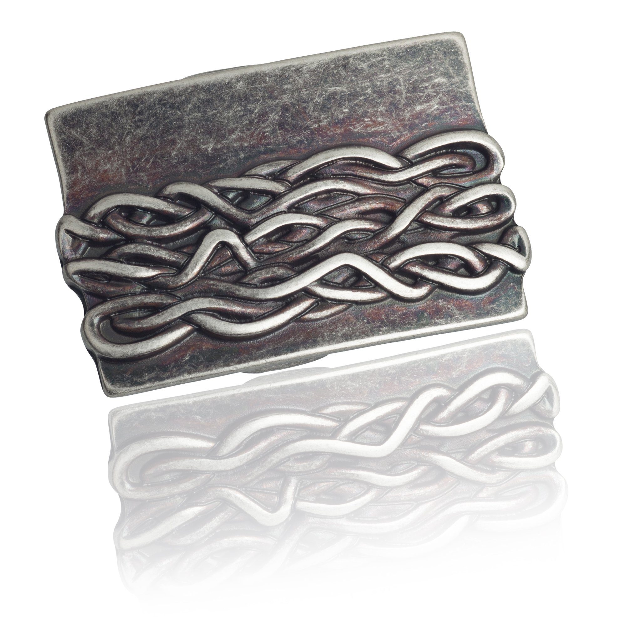 Gürtelschnalle 30mm Zamak Silber - Buckle Ancienne - 333007510020