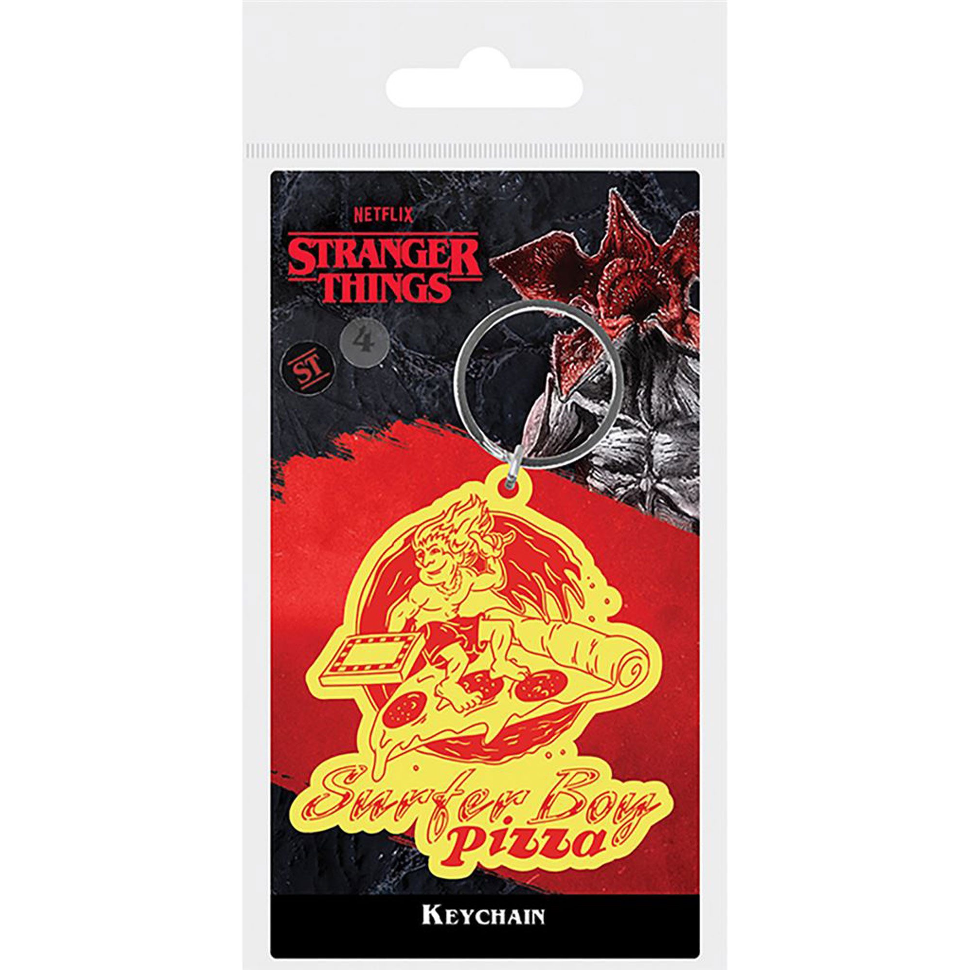 Schlüsselanhänger Stranger Things - Keyring - Surfer Boy Pizza günstig online kaufen