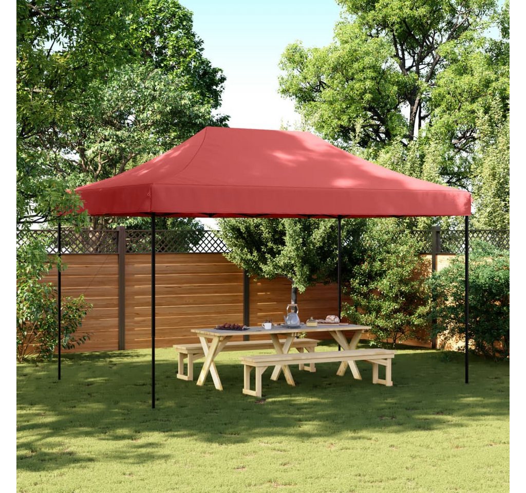 Thumbnail - vidaXL Pavillon Partyzelt Faltbar Pop-Up Burgunderrot 440x292x315 cm Pavillon