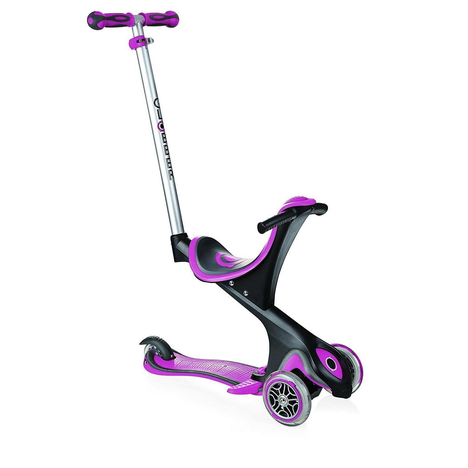 Scooter in sports 458-110 pink/schwarz GLOBBER Pink Evo 5 authentic Comfort & 1, - toys Schwarz