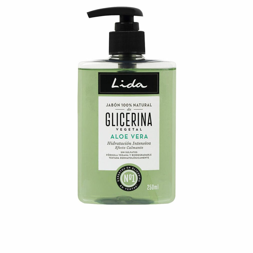 Lida Körperpflegemittel 100% NATÜRLICHE Handseife mit Glycerin und Aloe Vera 250 ml