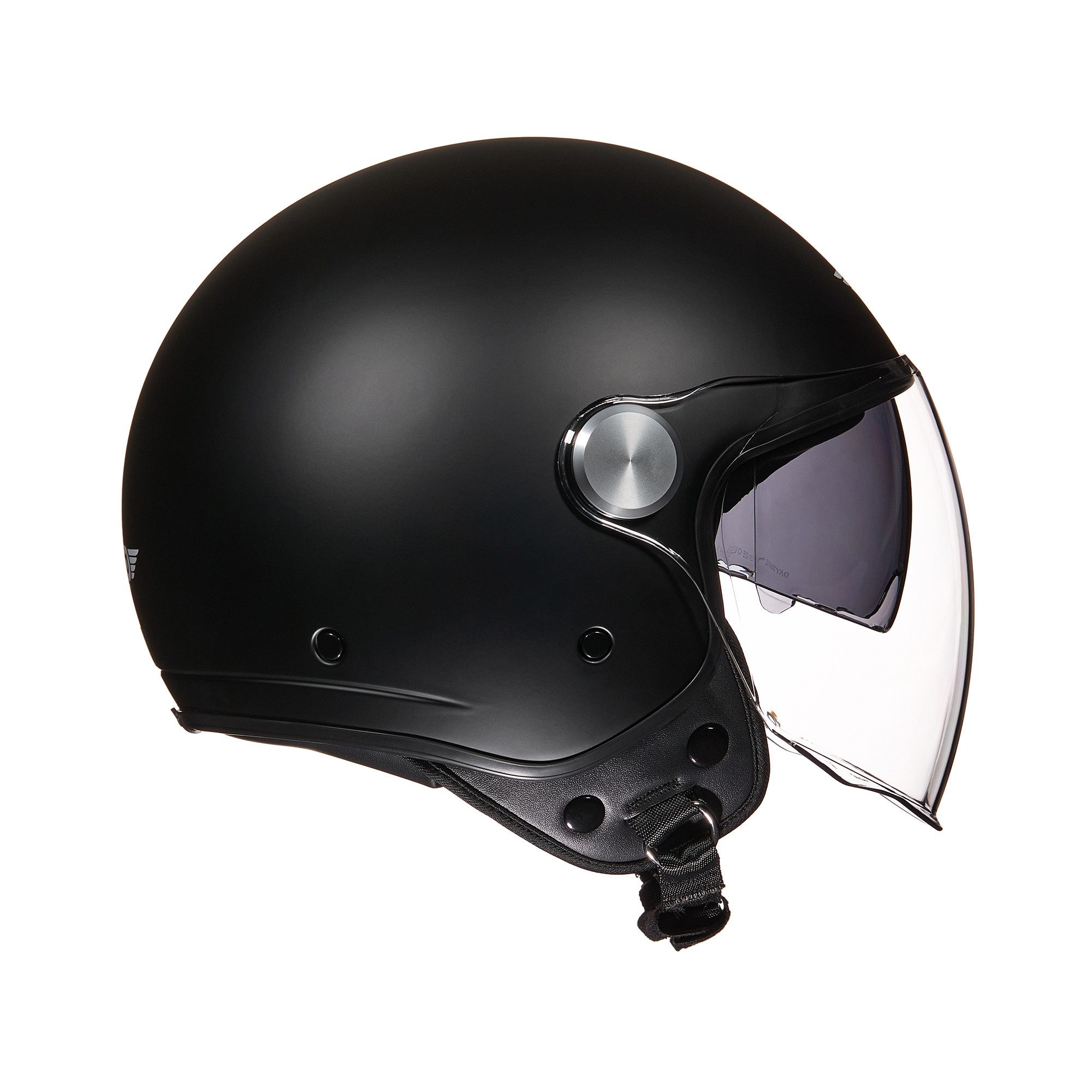 MOTO HELMETS Motorradhelm Jethelm Motorradhelm, Helm für Motorrad & Roller, Schnellverschluss, Sonnenvisier, nur 1050g – Bild 4 von 5
