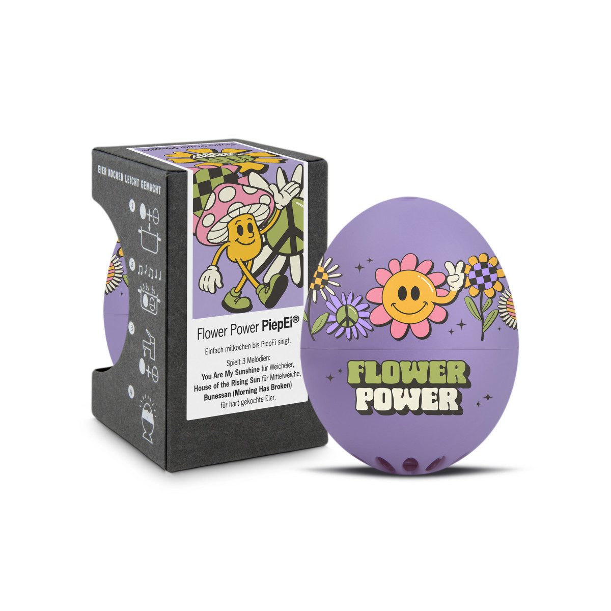 Brainstream Eieruhr Singende Eieruhr PiepEi Flower Power