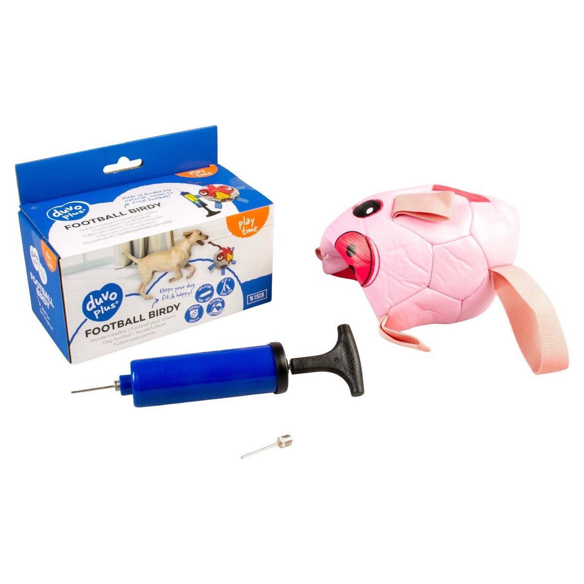 DUVO+ Tierball Hundespielzeug Fußball Piggy rosa