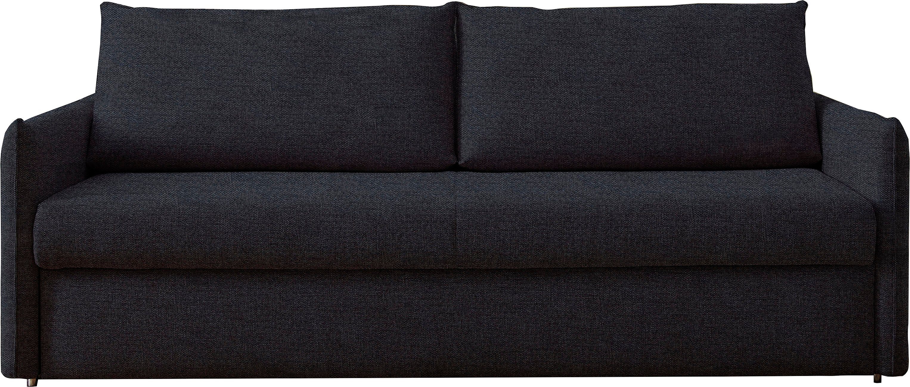 Bali Schlafsofa Pisa, mit 3 Matratzenarten, Lattenrost, stabiles Untergestell Anthrazit | Alle Sofas