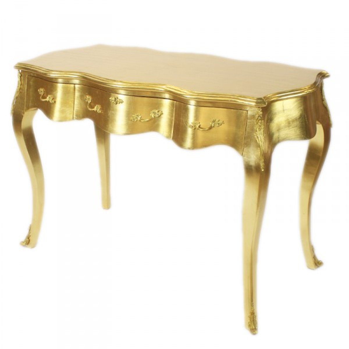 Barock x 120 Sekretär Gold Schreibtisch Möbel x / Luxus Casa - 60 Padrino cm Konsole Schreibtisch H80