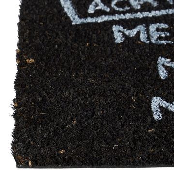 Fußmatte Fußmatte Kokos MEINE WOHNUNG, relaxdays, Höhe: 10 mm