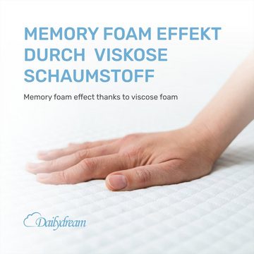 Topper mit Memory Foam von, Dailydream, Viscoschaum, (mit unterschiedlichen Bezugs-Editionen, "Aloe Vera", "Lavendel", "Clean Ocean" oder "Standard), sorgt für Druckentlastung und einen erholsamen Schlaf