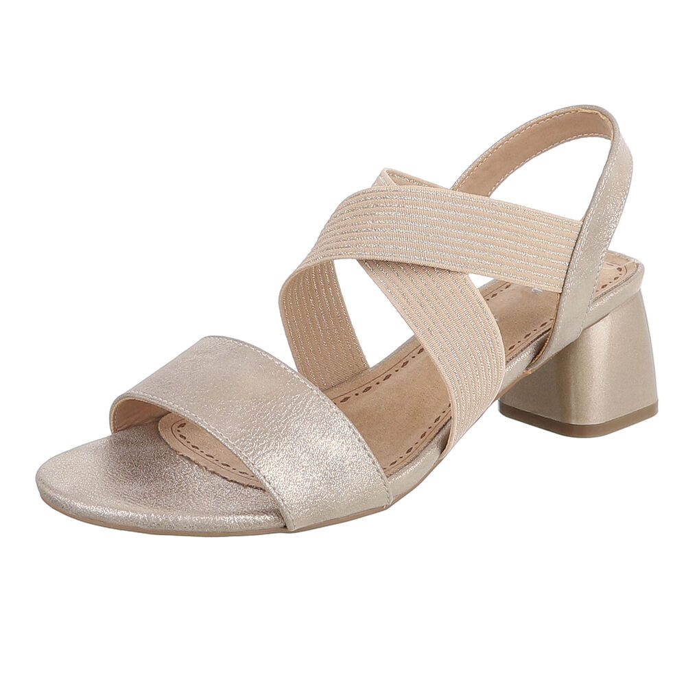 Ital-Design Elegante Sandalen mit Crossband und Blockabsatz für Damen Sanda günstig online kaufen