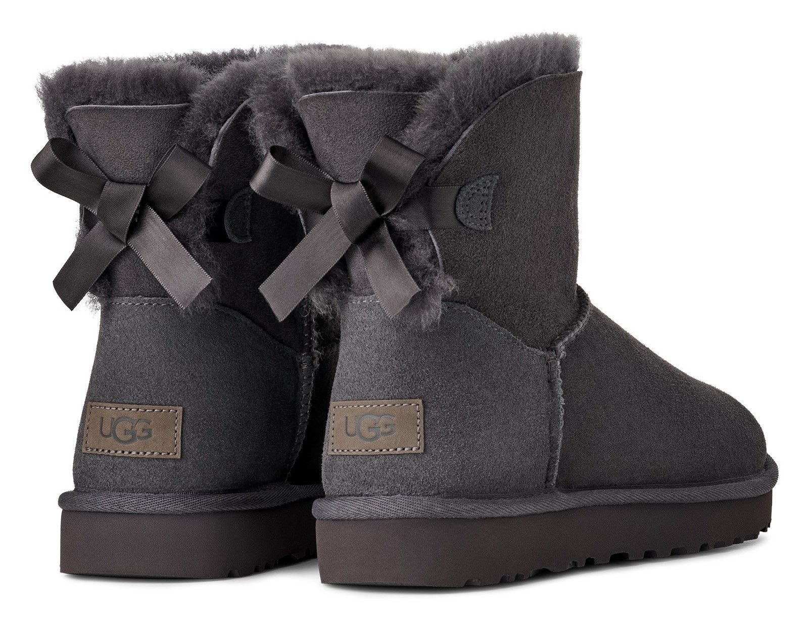 UGG Mini Bailey Bow 2 Schlupfboots Schlupfboots, Winterboots mit UGG-Logo an der Ferse