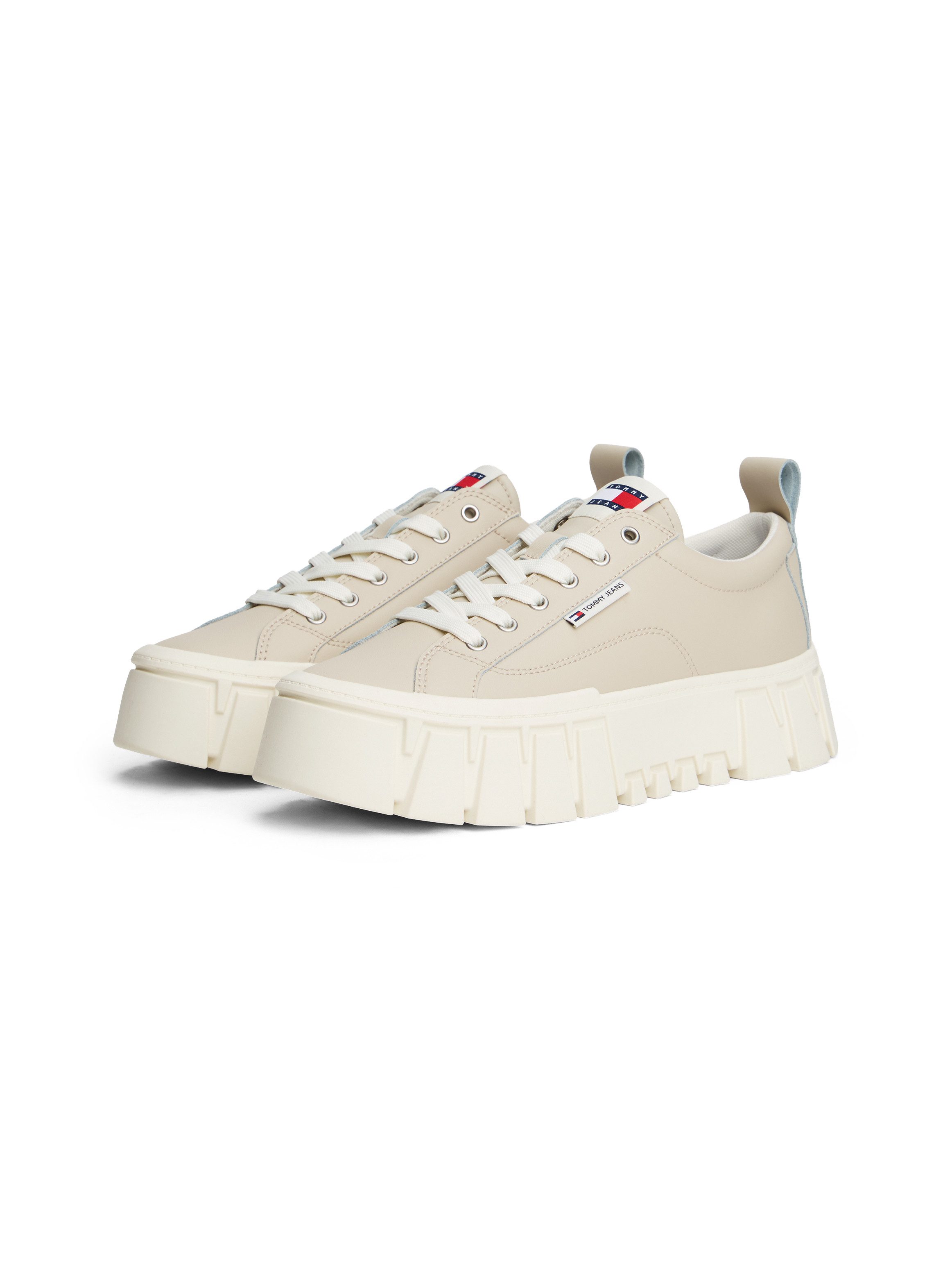 Tommy Jeans TJW VULC FLATFORM LEATHER Plateausneaker, Freizeitschuh, Halbsc günstig online kaufen
