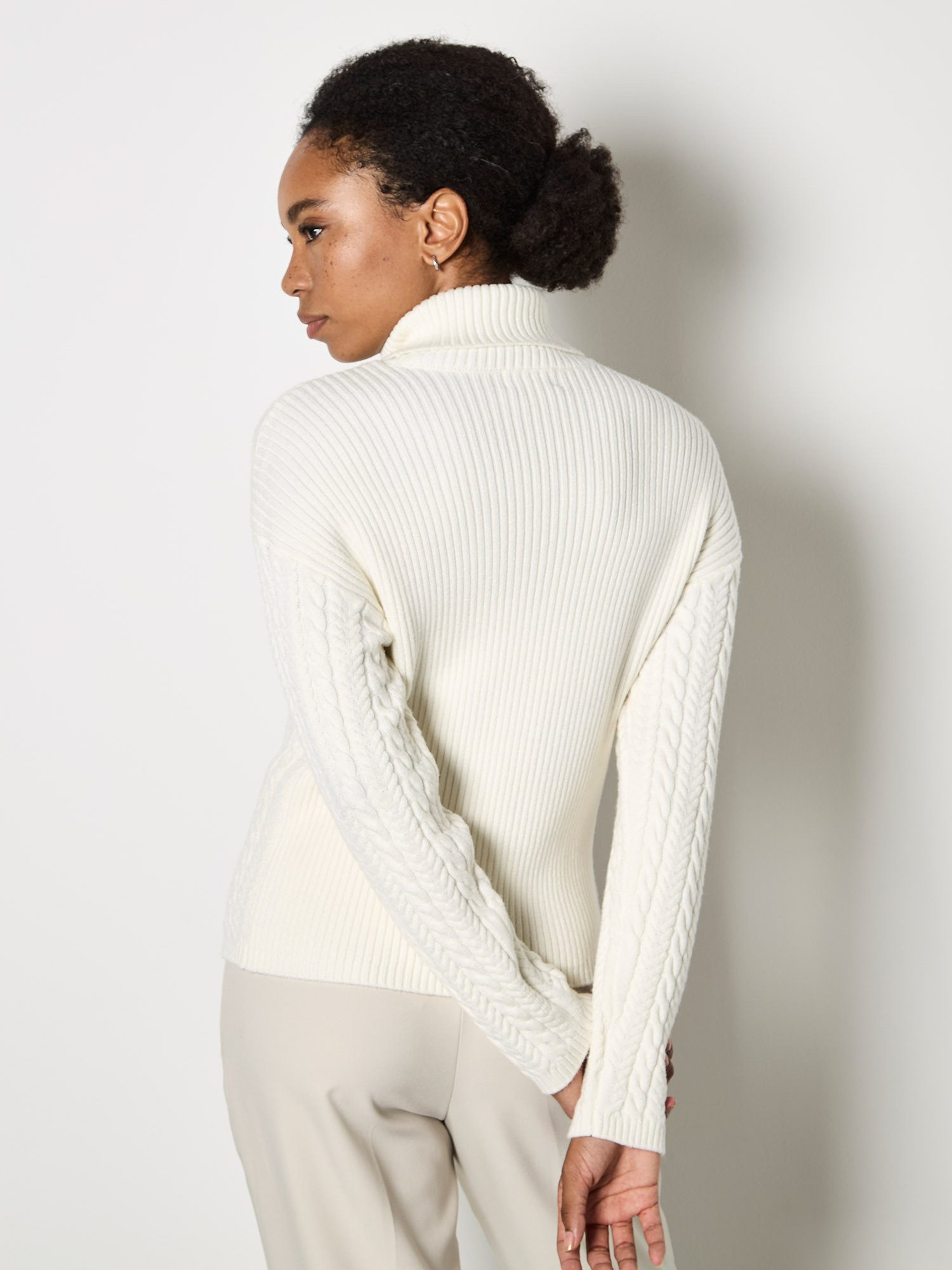 Apricot Rollkragenpullover Zopfpullover mit Rollkragen günstig online kaufen