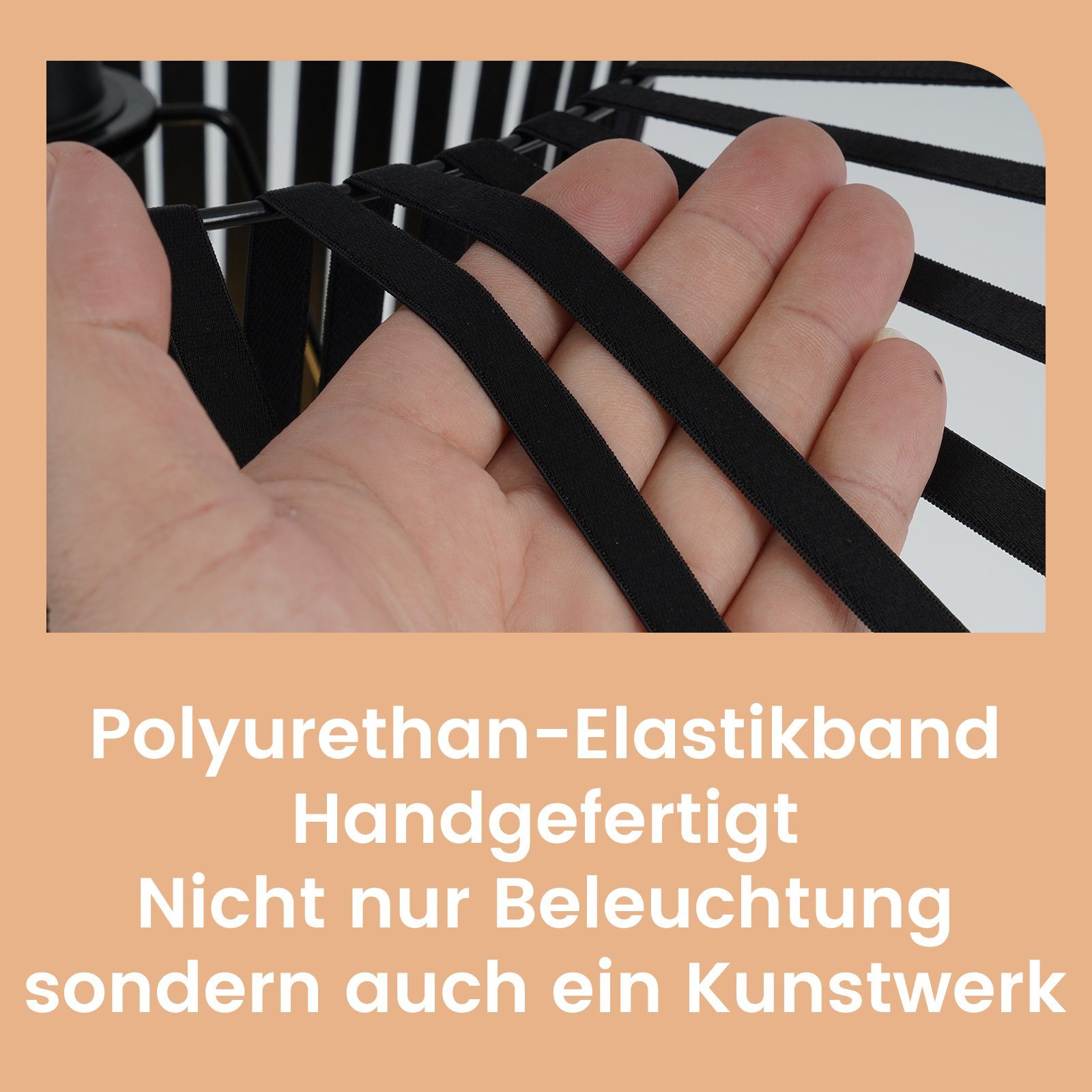 ZMH Pendelleuchte Schwarz Modern E27 Pendelleuchte Esstisch für Esszimmer Schlafzimmer, Augenschutz, ohne Leuchtmittel, Kreativität und Individualität Einfache Installation Whonzimmer