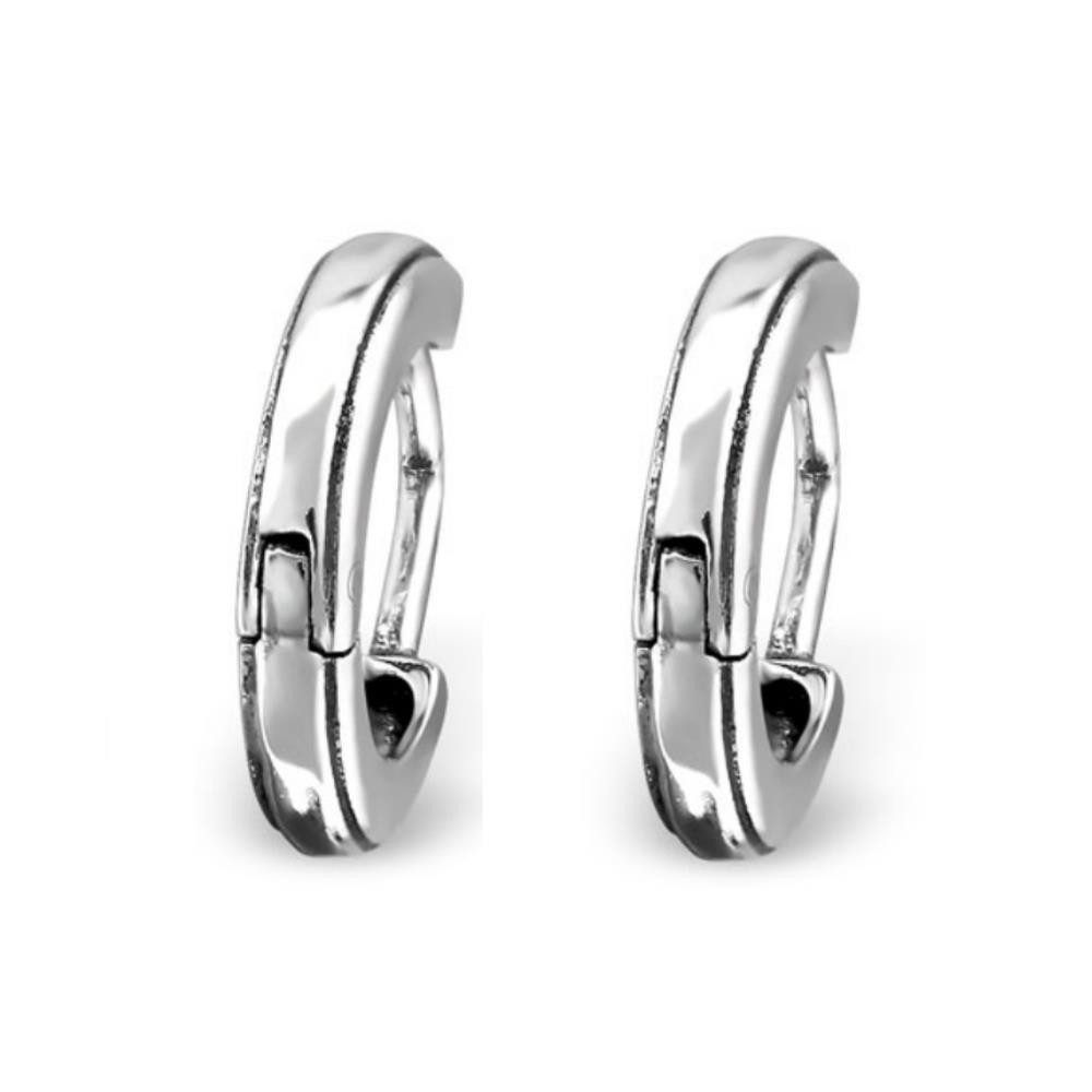 Creolen-Set Creolen dünn 2mm aus 925 Silber Damen