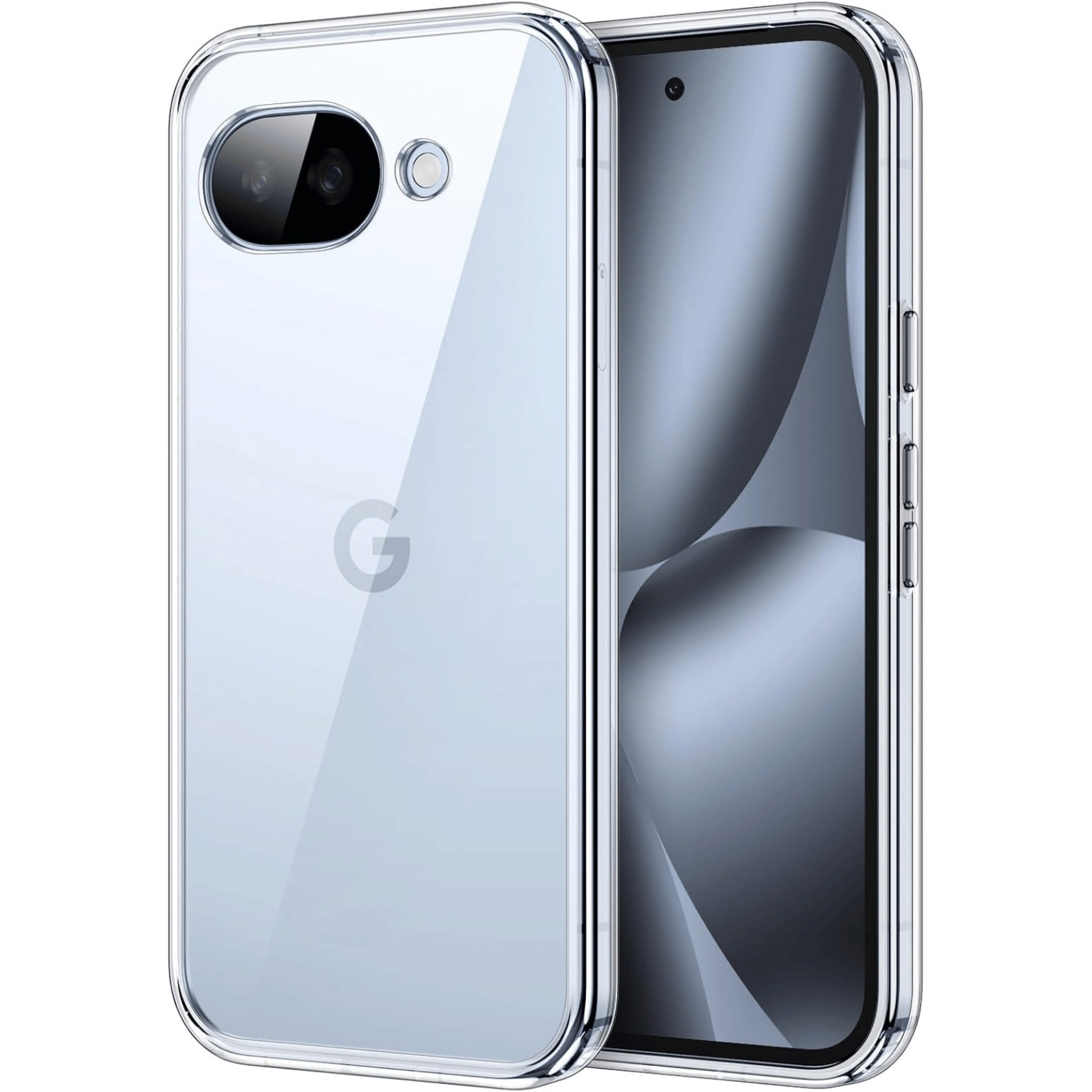 SmartUP Smartphone-Hülle für Google Pixel 10A Schutz Slim Cover Case Bumper Silikon Transparent 6,3 Zoll, kompletter Rundumschutz