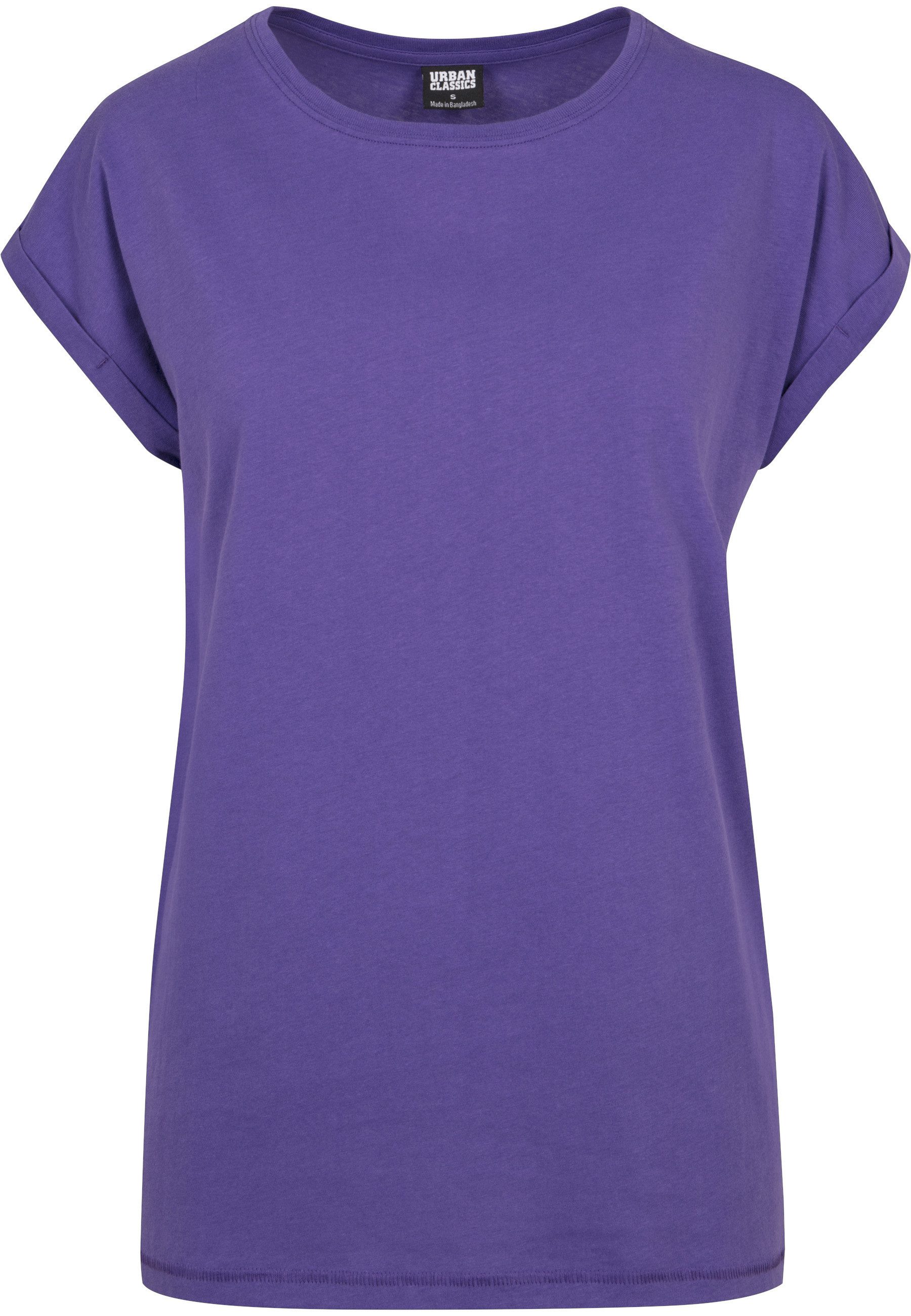 Kurzarmshirt Urban Classics Damen Ladies Extended Shoulder Tee