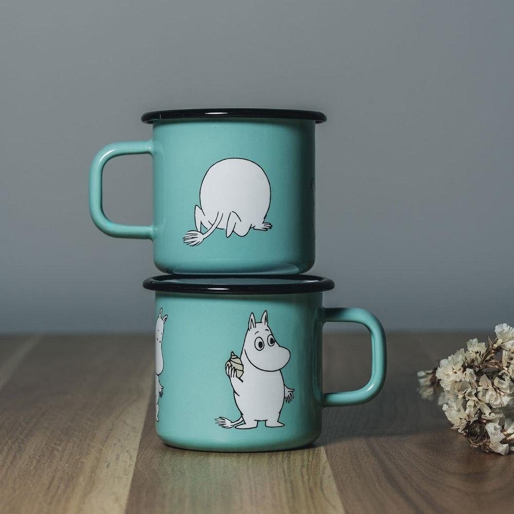 Muurla Kinderbecher Tasse Mumins Moomin Mint (370 ml) – Bild 4 von 5