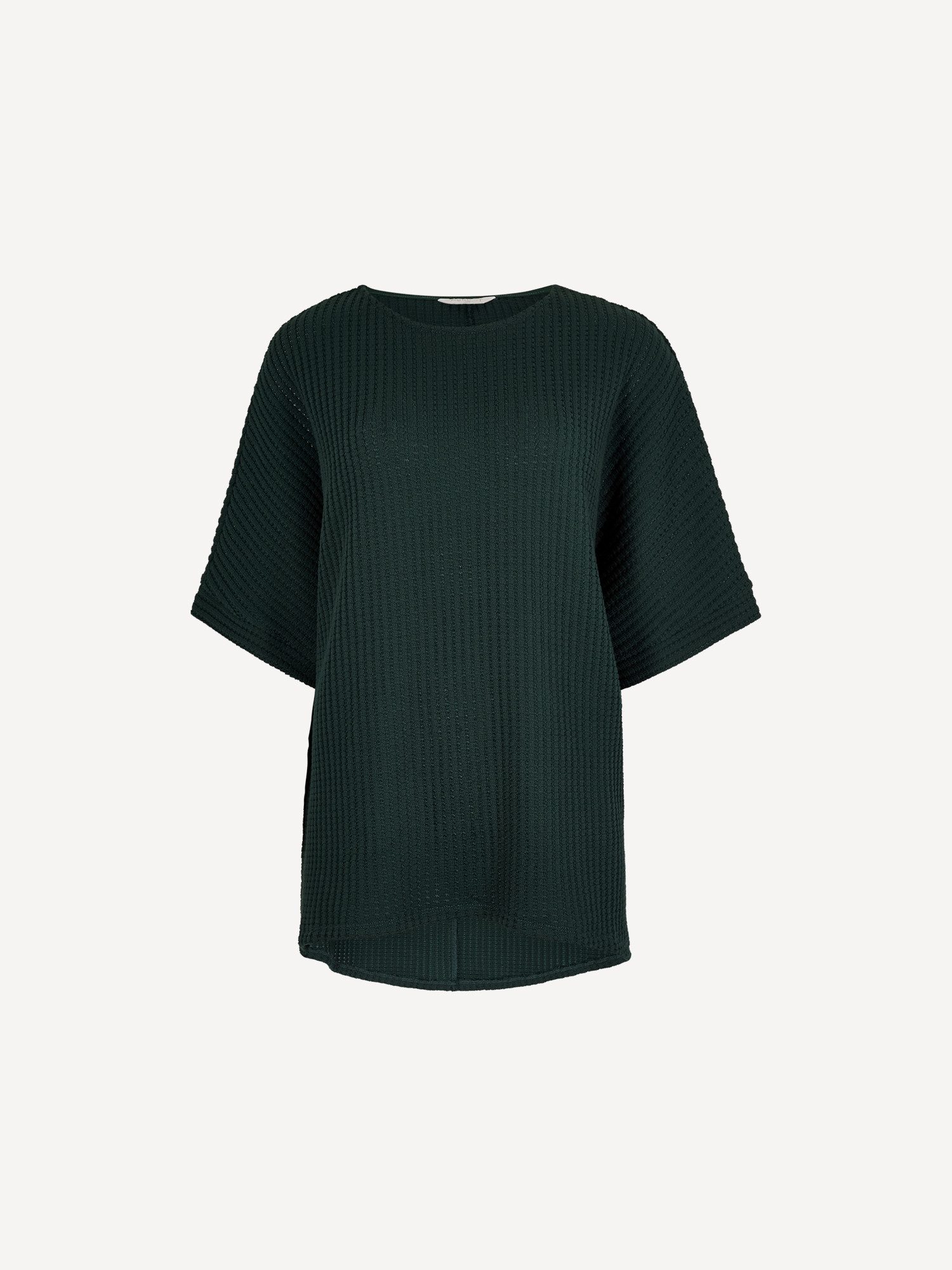 Apricot Fledermausshirt Waffelstrick-Top mit Fledermausärmeln