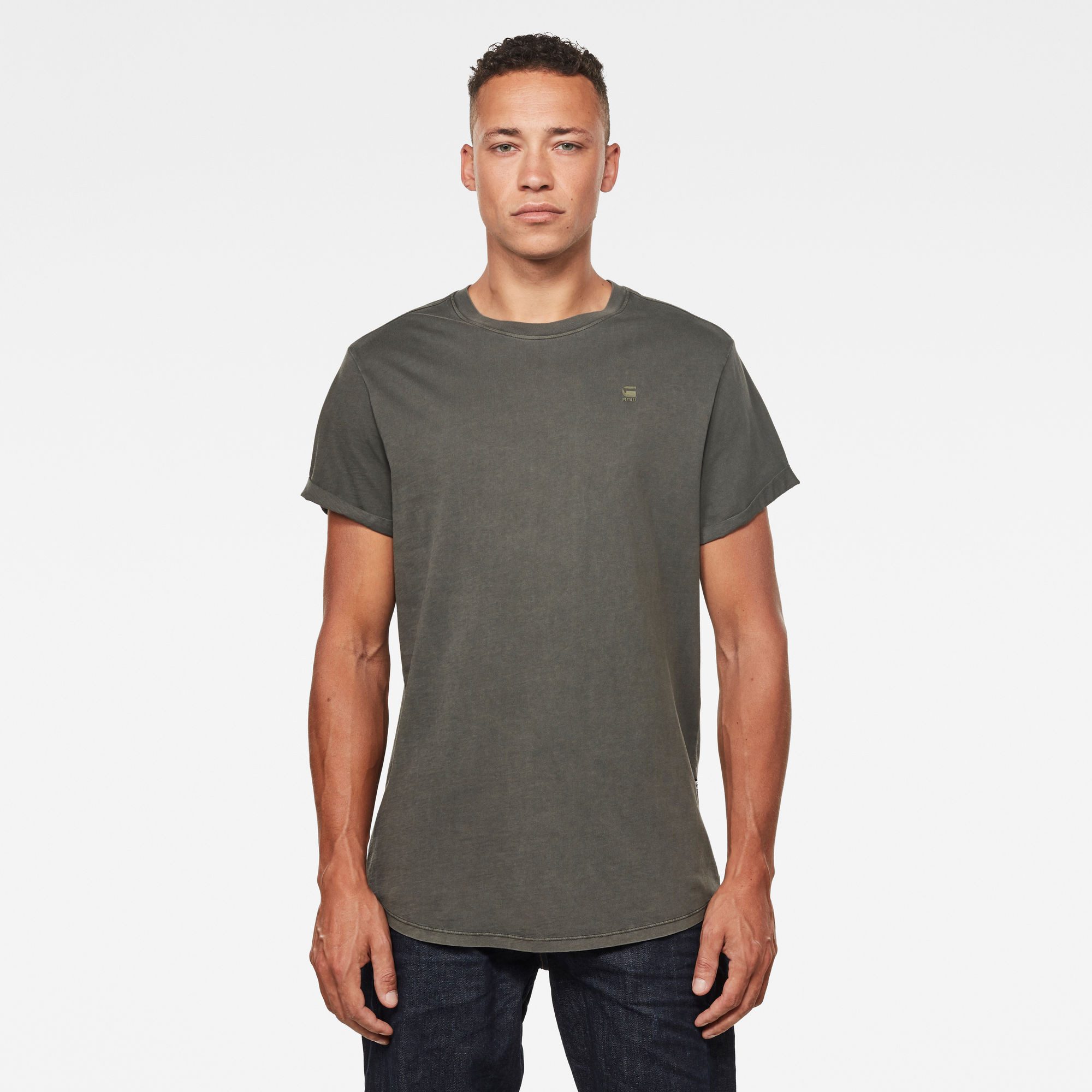 G-STAR Kurzarmshirt Lash Rundhals, Logoapplikation günstig online kaufen