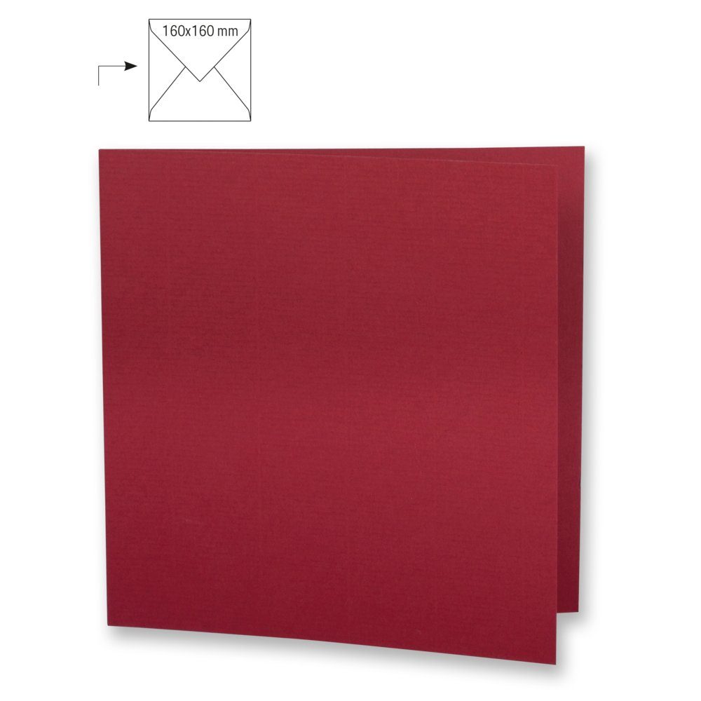 uni bordeaux Karte 5x Rayher qu.do. 220g/qm Bastelkartonpapier