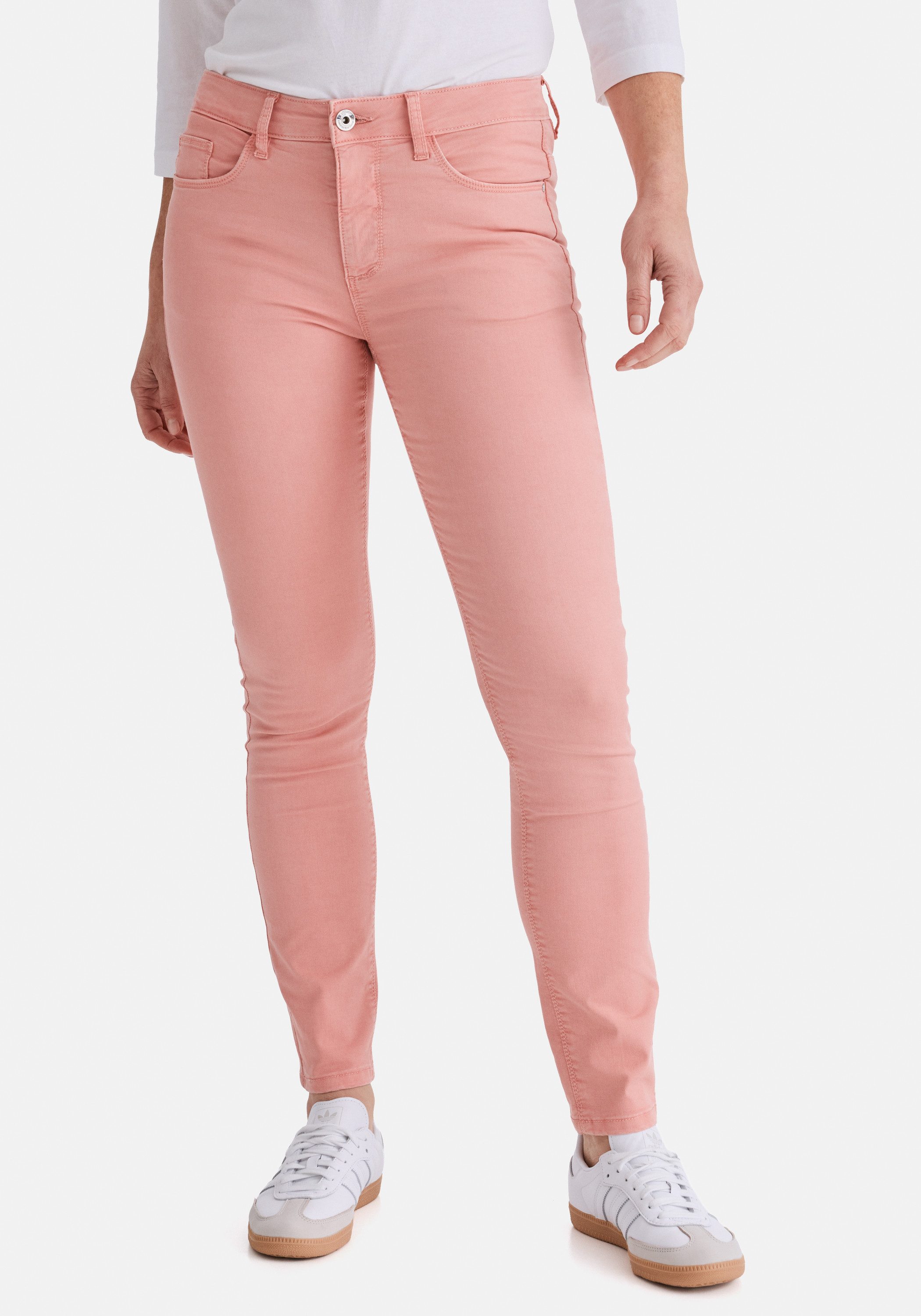 STOOKER WOMEN 5-Pocket-Jeans Florenz Colour Slim Fit Jeans Slim Fit Casual Clean Wash Denim Jeans für Damen
