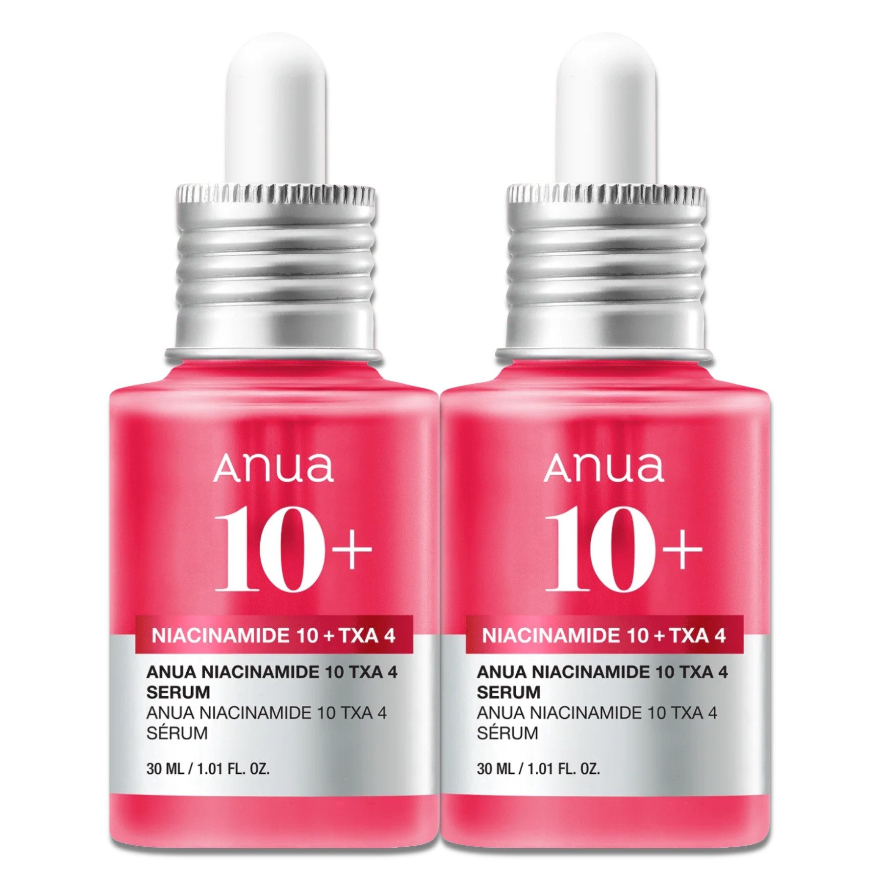 Anua Gesichtsserum Anua 10% Niacinamide TXA Hyaluronsäure Ceramide Gesichtspflege, 2-tlg., Hautpflege, Gesichtsserum, Anti-Falten, Anti-Aging