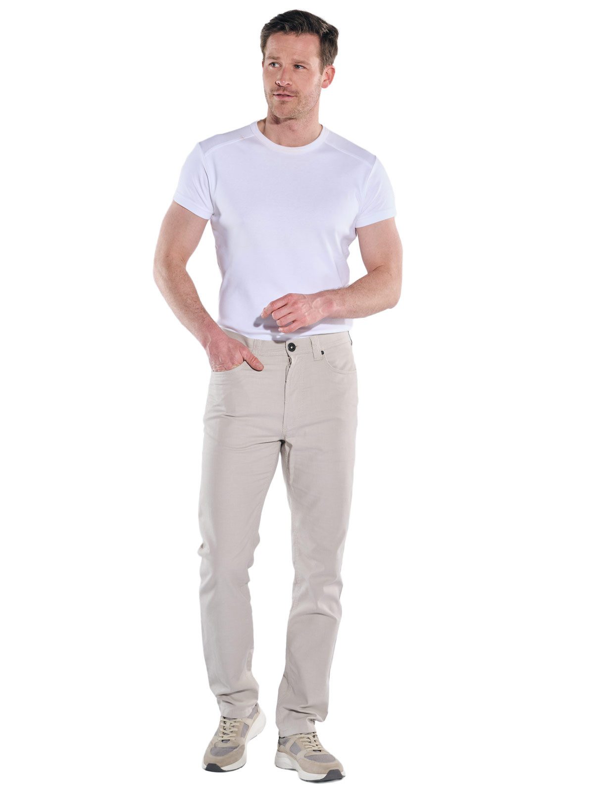 Engbers 5-Pocket-Hose Herren Softe 5-Pocket Hose, Beige