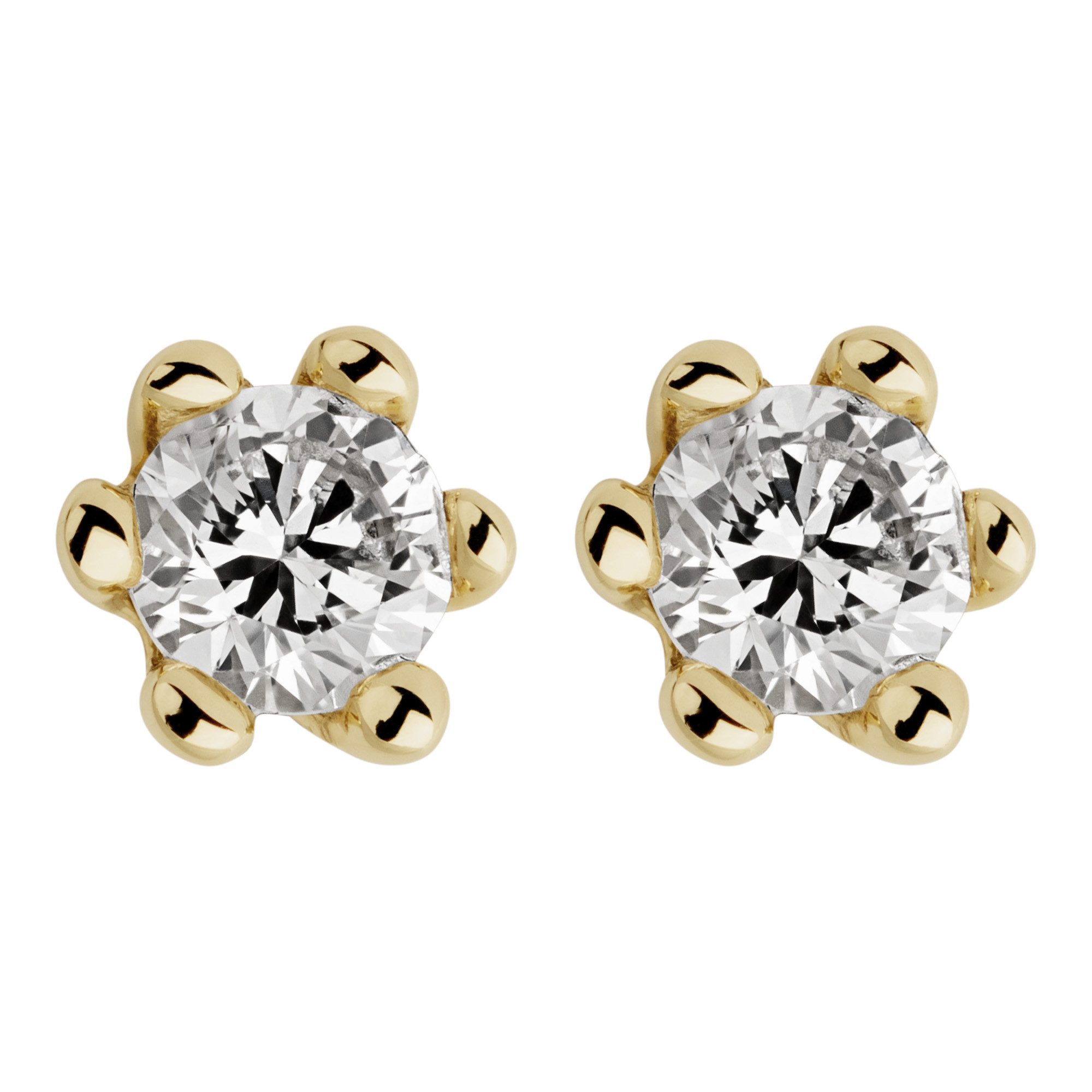 Orolino Paar Ohrstecker Gold 585 mit 2 echten Brillanten zus. 0,10ct. günstig online kaufen