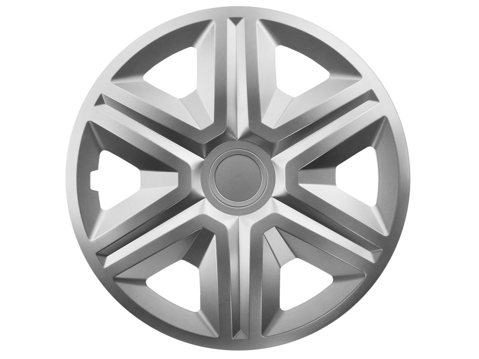 NRM Radkappe ACTION 16 Zoll in Silber, 16 in Zoll, (4-St) Radzierblenden für Stahlfelgen Radkappen Satz 4er Set 16"