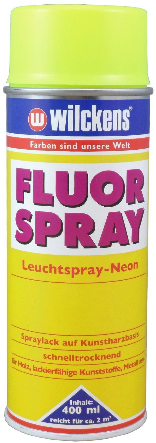 Sprühfarbe, 400ml Gelb Fluorspray Wilckens Leuchtspray-Neon Farben