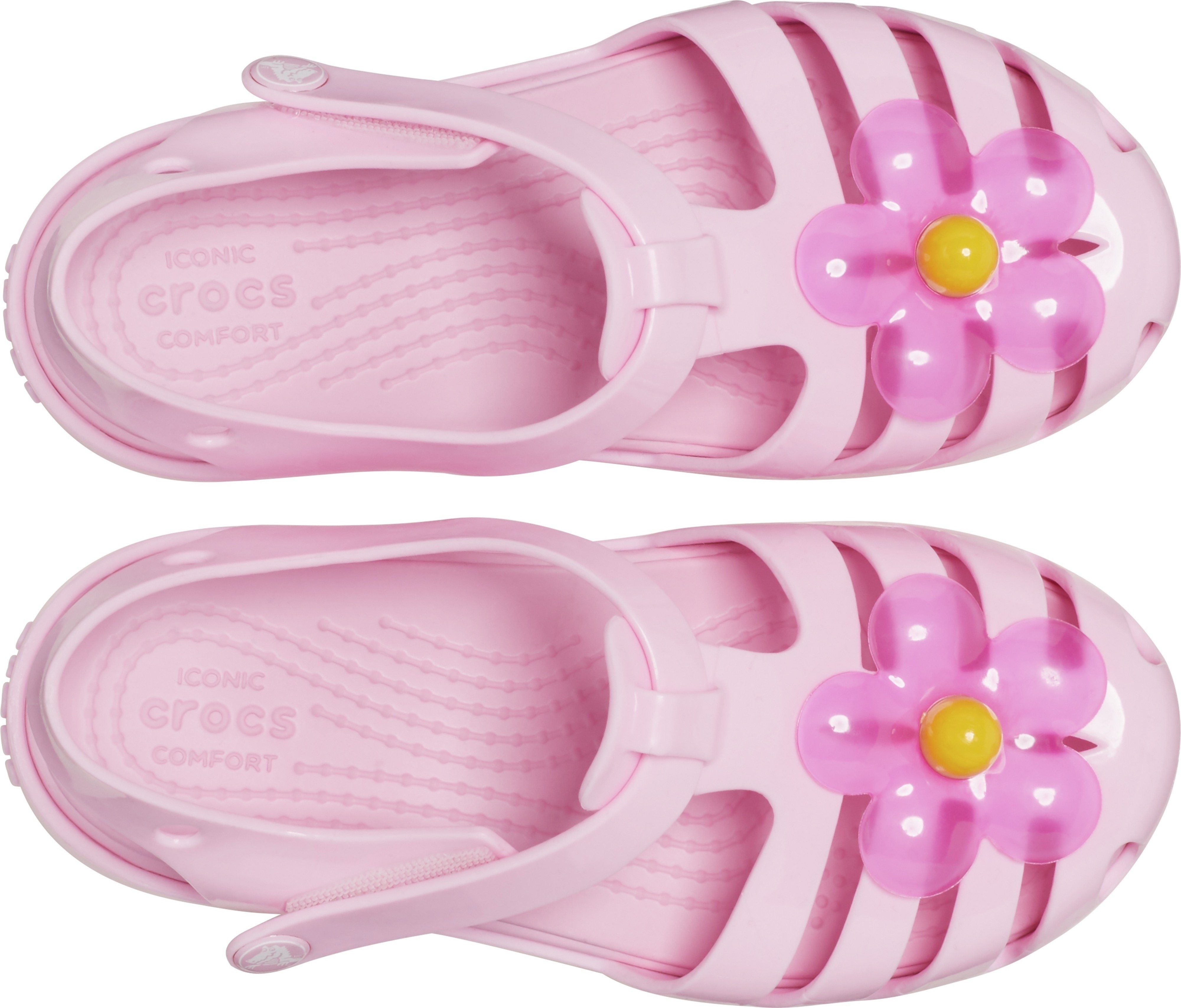 Schnallen Isabella Crocs mit Sandal T rosa-Flamingo Badeschuh verstellbaren