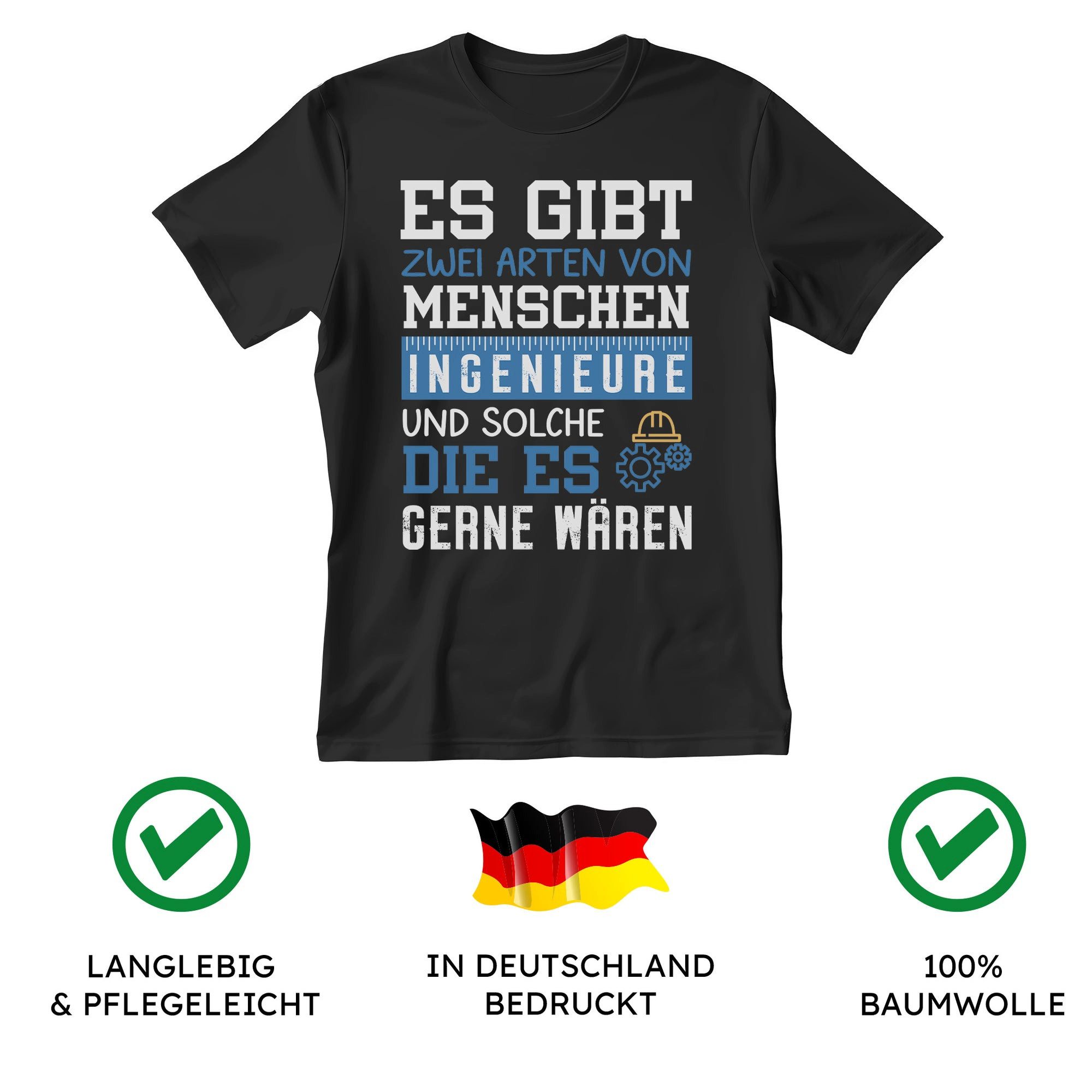 22Feels T-Shirt Ingenieur Geschenk Männer Spruch Beruf Studium Abschluss IN DEUTSCHLAND BEDRUCKT