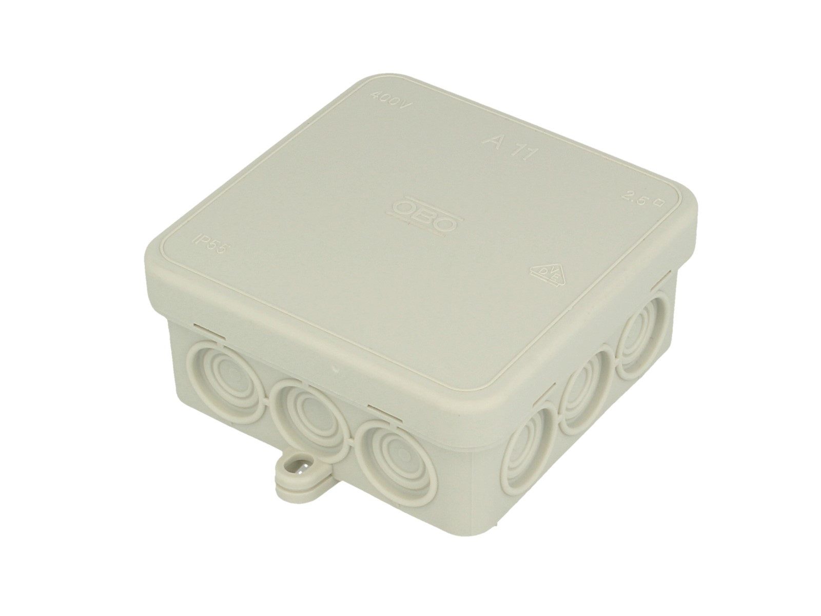 F-Tronic Klemmen Aufputz - Feuchtraumabzweigkasten IP 54 85 x 85 x 40 mm