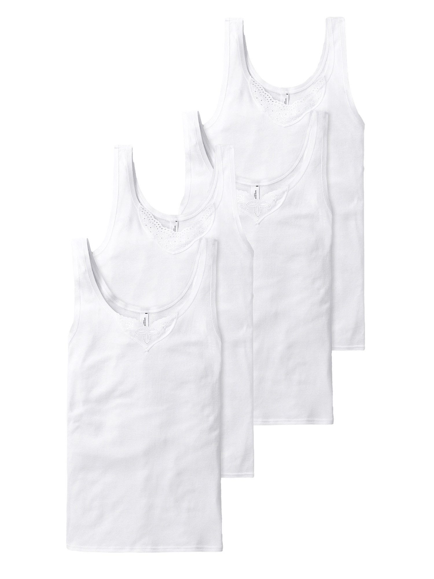 Schiesser Trägertop Cotton Essentials (4-tlg) träger-top günstig online kaufen