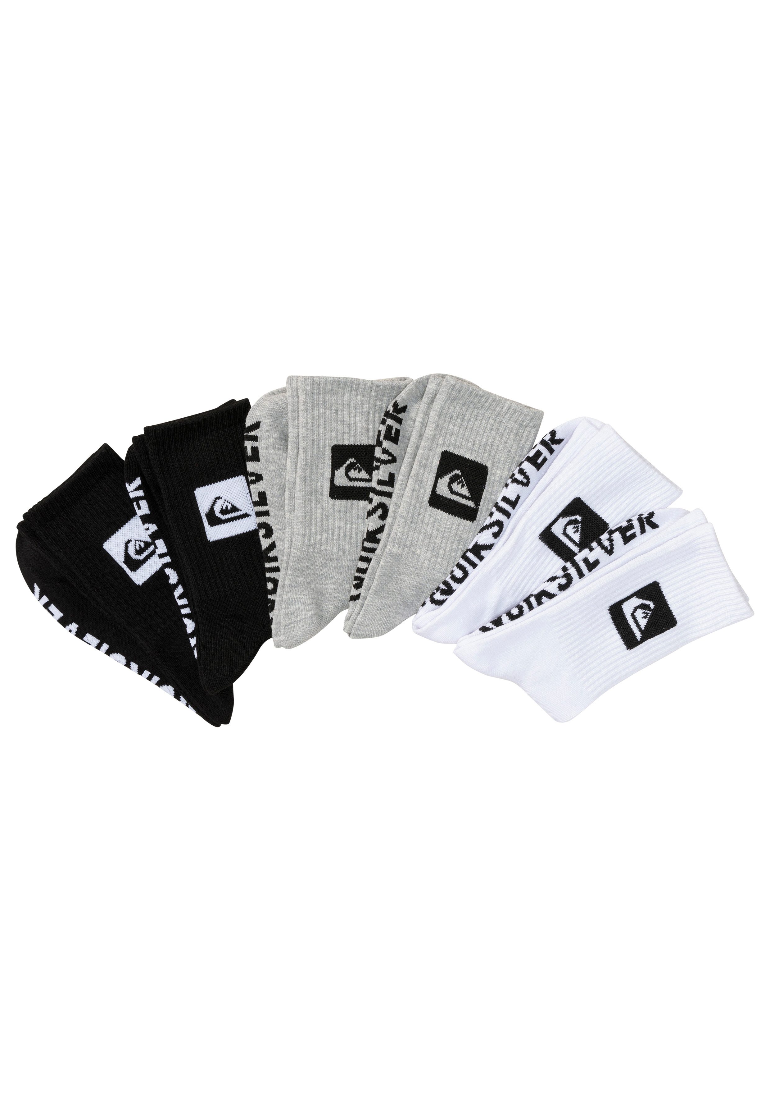 Quiksilver Sportsocken 6 PK SOLID CREW günstig online kaufen