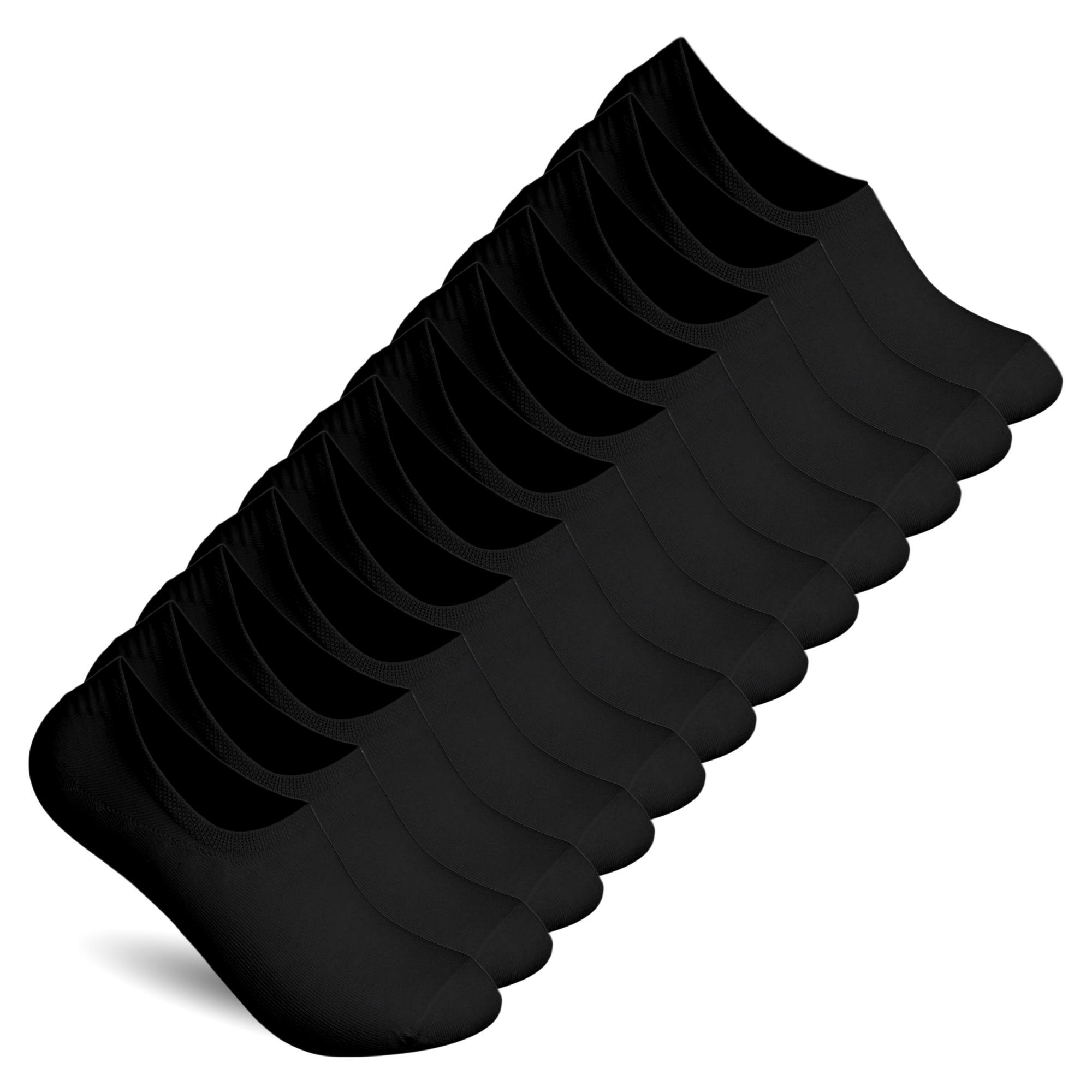 Füßlinge 6 - 18 Paar Invisible Sneaker Socken Damen & Herren Gekämmte Baumwolle