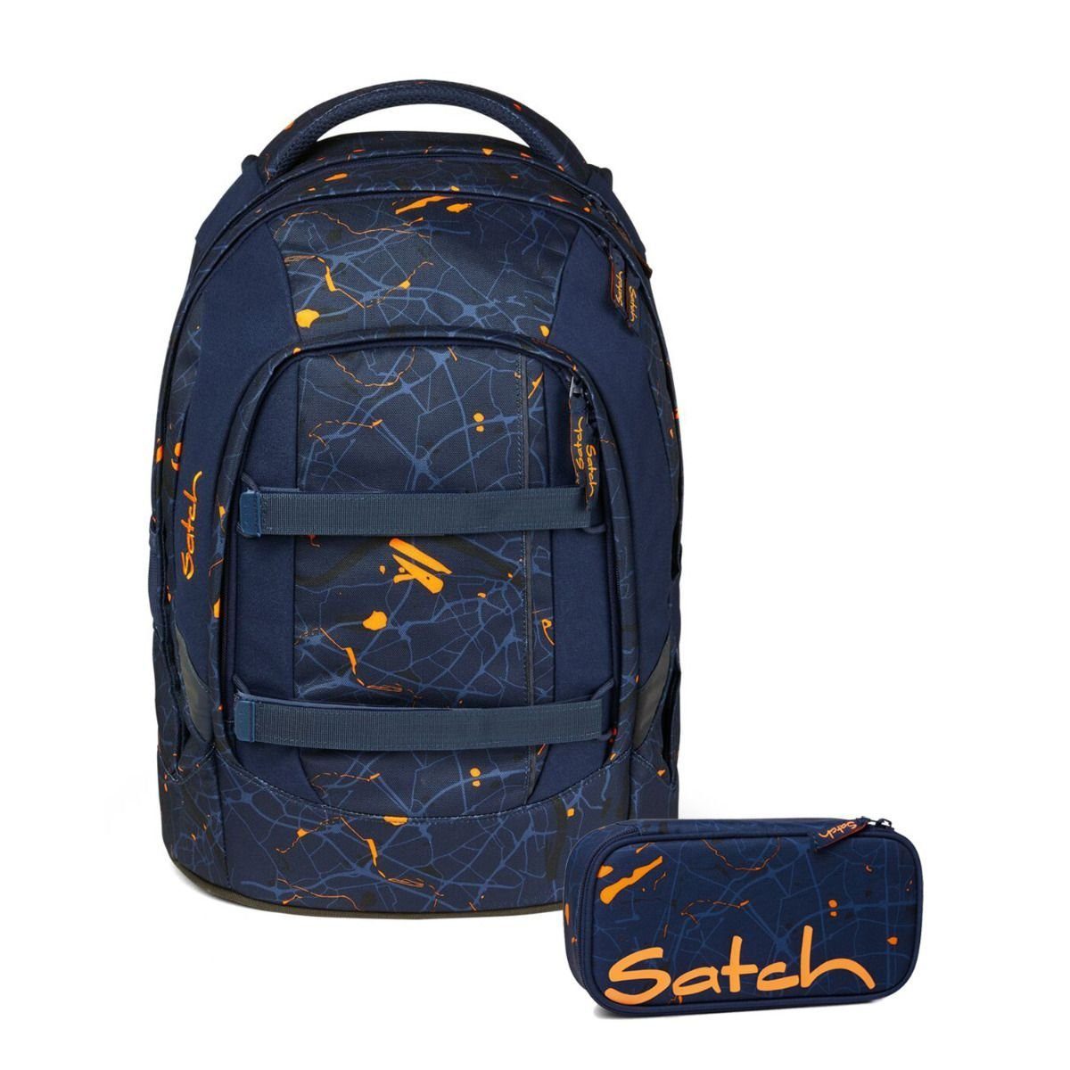 Satch Schulrucksack Set Pack (2tlg., inkl. Schlamperbox)