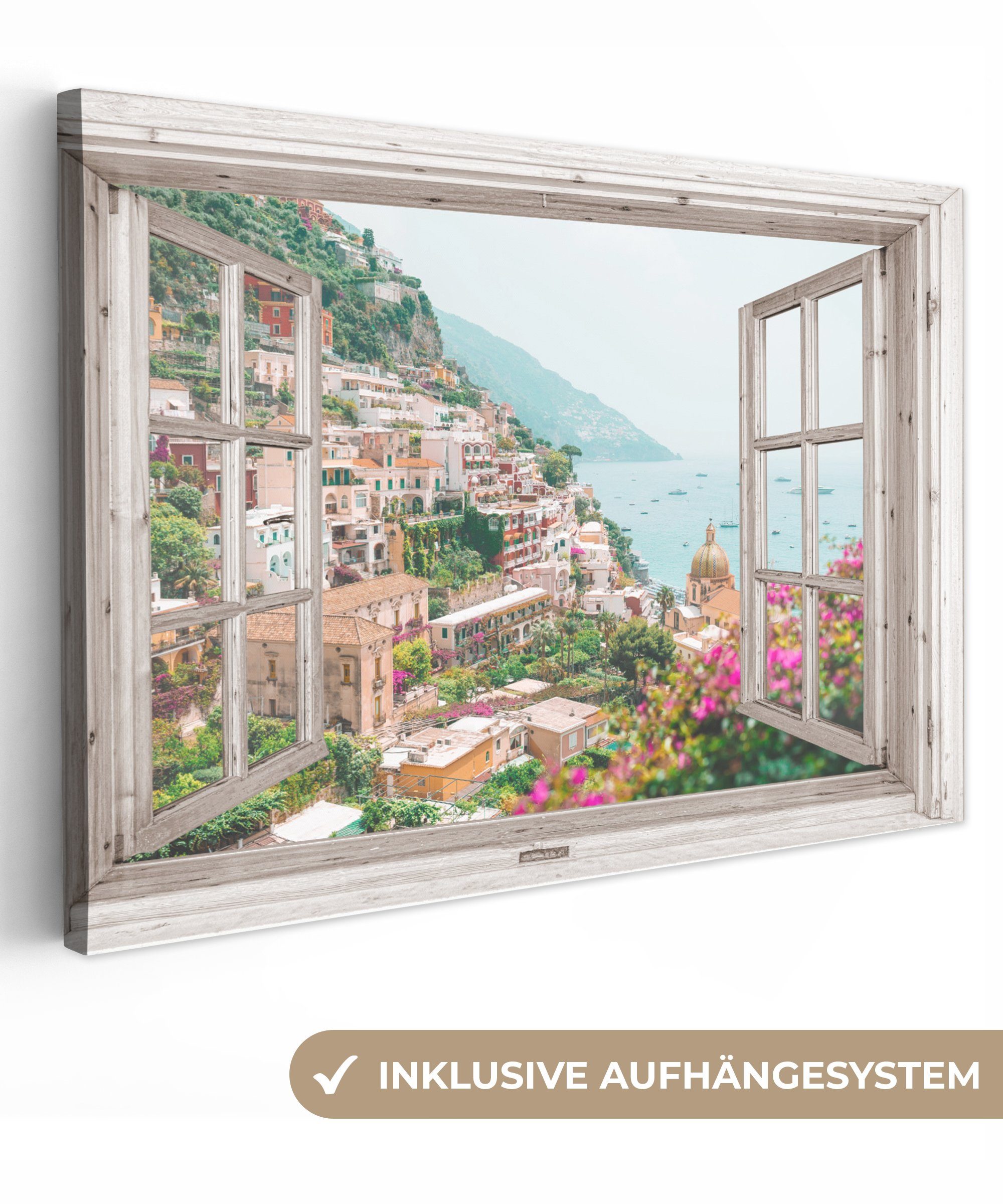 OneMillionCanvasses® Leinwandbild Ausblick - Italien - günstig online kaufen