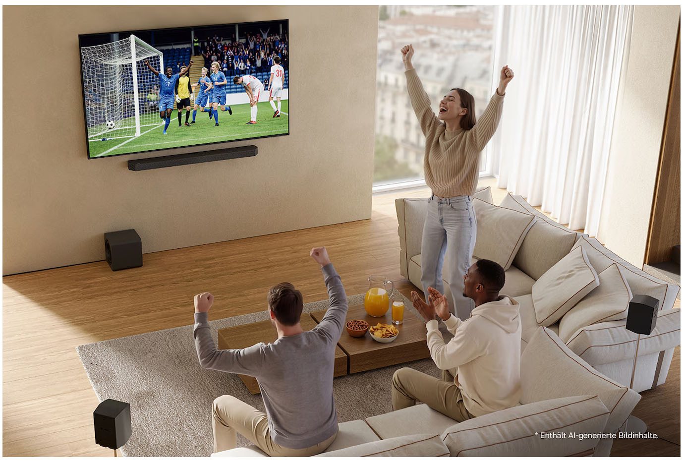 Samsung HW-Q935GH Soundbar 9.1.4 (Bluetooth, WLAN (WiFi), 42 W, 9.1.4-Kanal Surround-Sound, Kabelloser 6,5"-Dual-Subwoofer, DolbyAtmos) – Bild 5 von 5