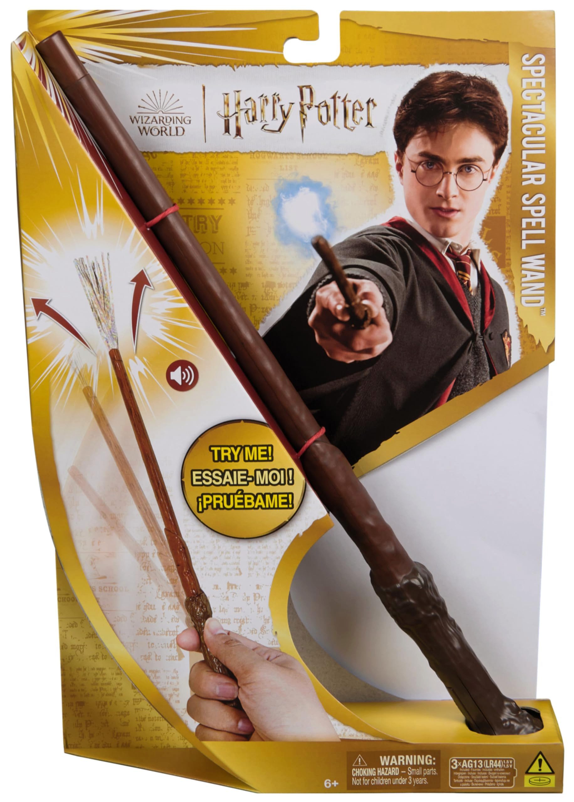 Spin Master Spielfigur Wizarding World Harry Potter Zauberstab Spectacula, Zauberstab mit Licht und Sound aus Harry Potter